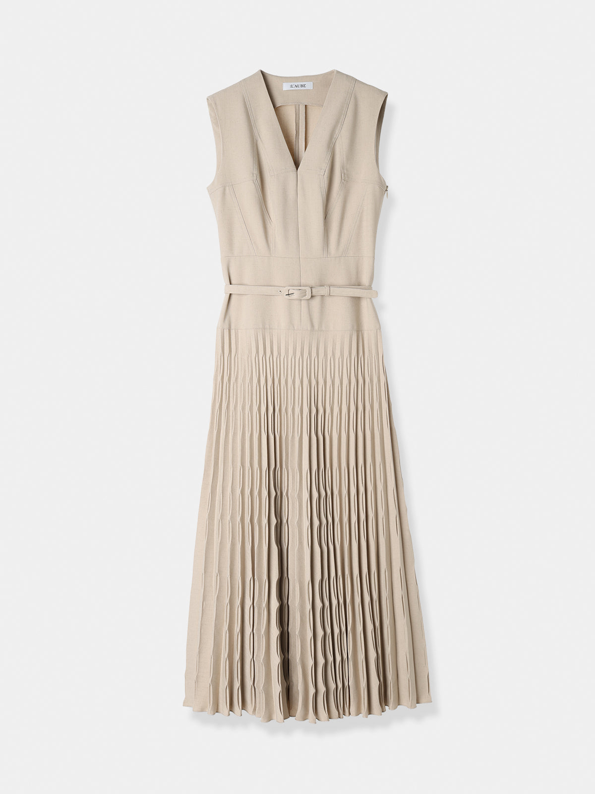 Shell Pleats Dress
