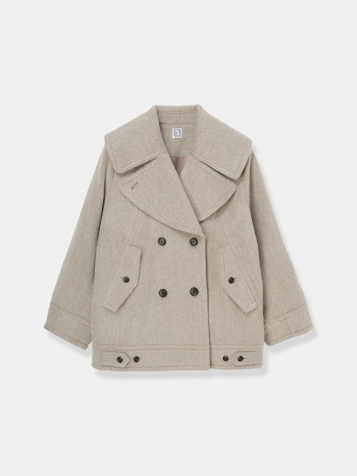 Signature Wide Lapel Mid Coat