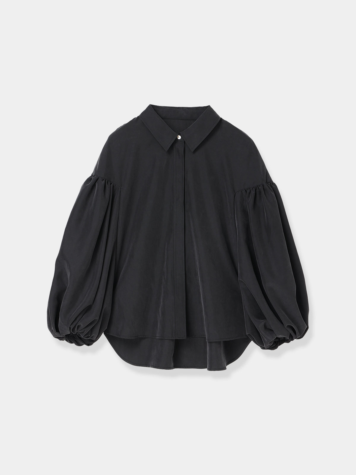 Bow Tie Balloon Sleeve Blouse