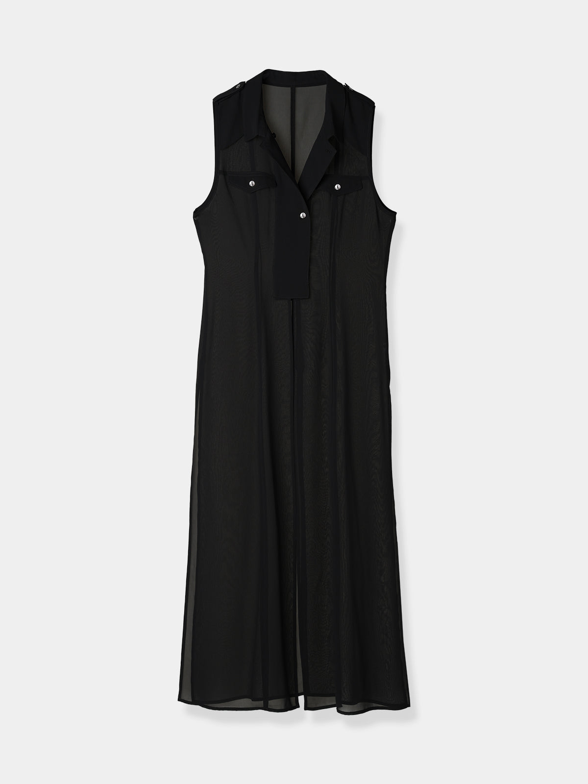 Sheer trench Long gilet