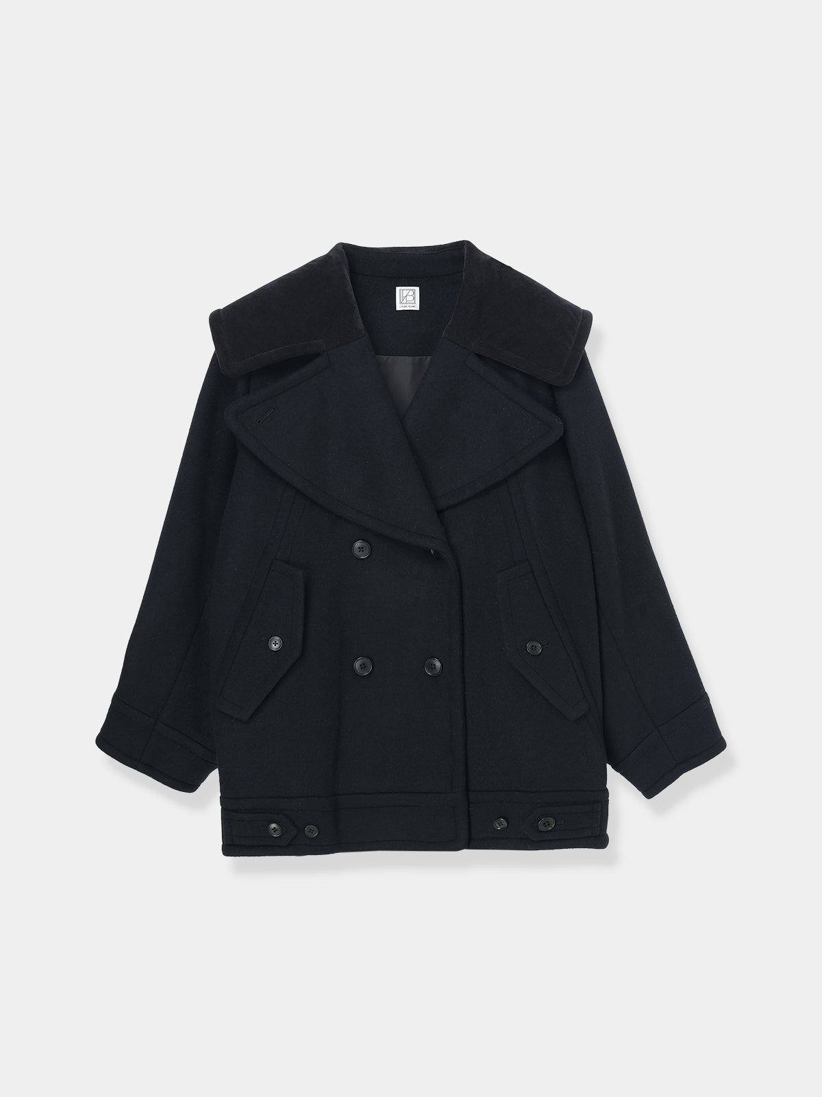 Signature Wide Lapel Mid Coat