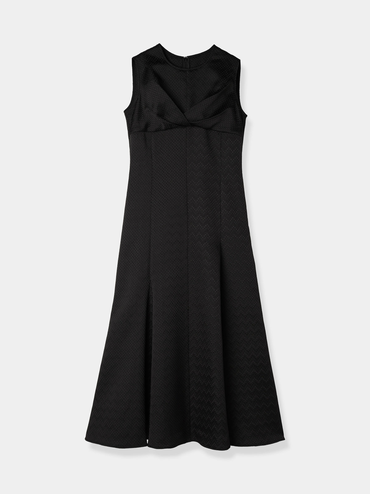 Front drape jacquard Dress