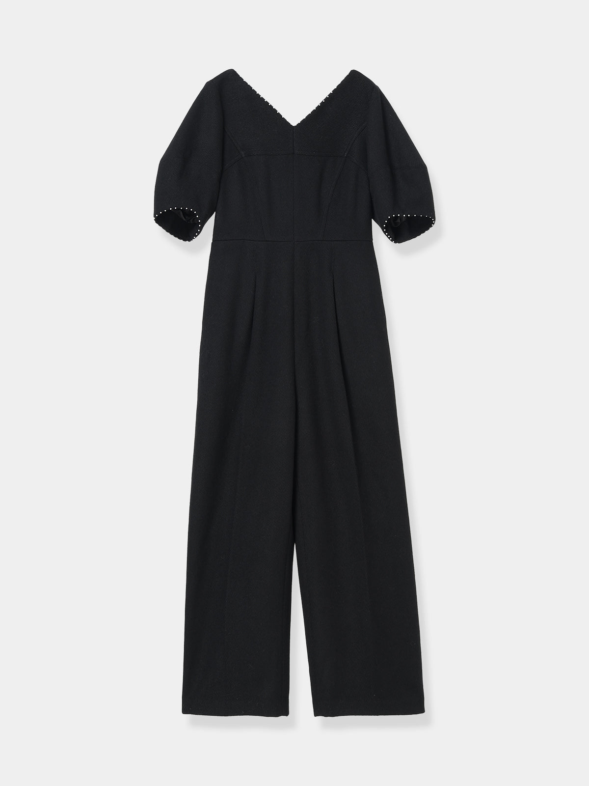 Pearl Trim Wool Combinaison