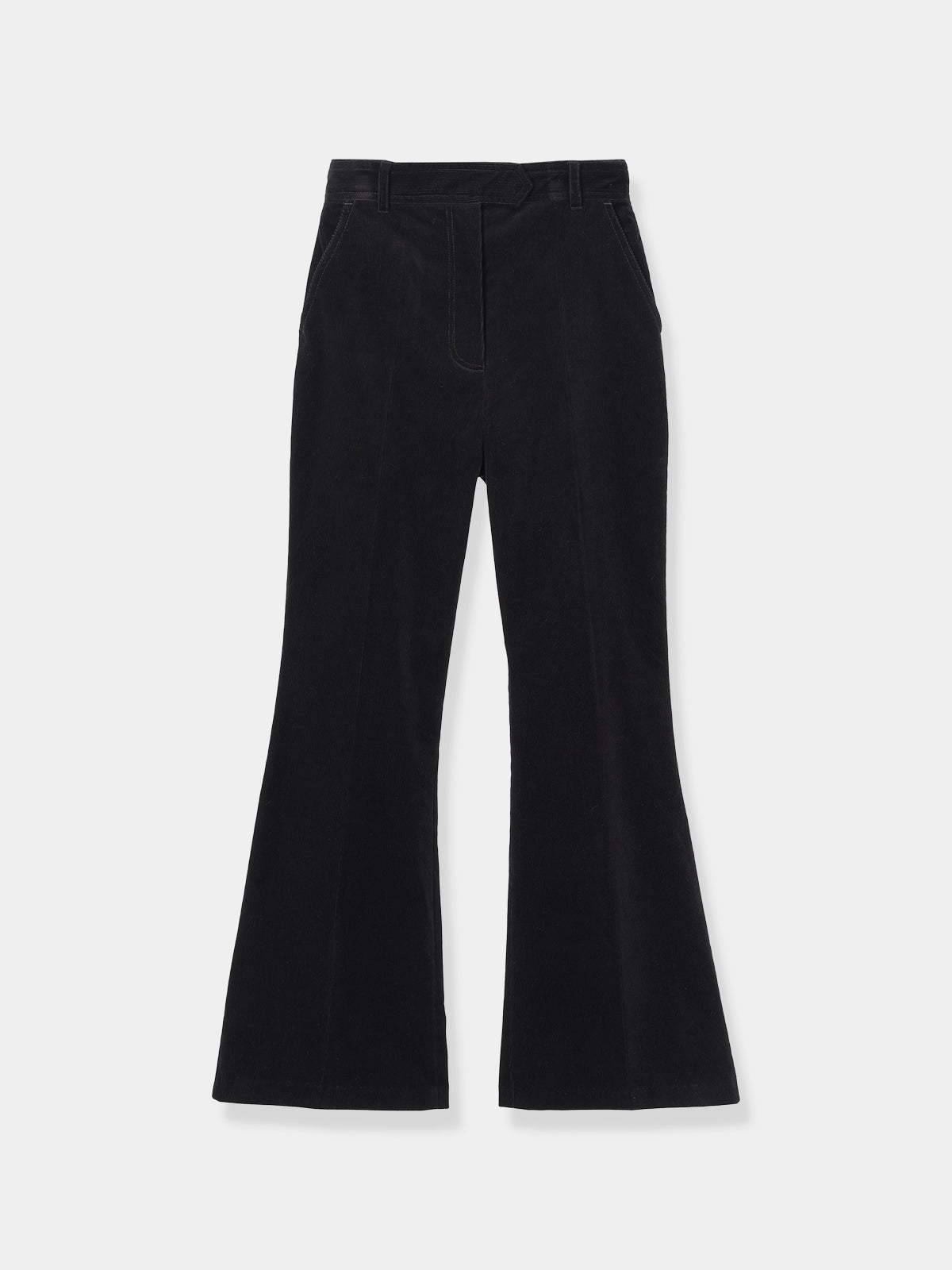 Back Vents Corduroy Flare Pants