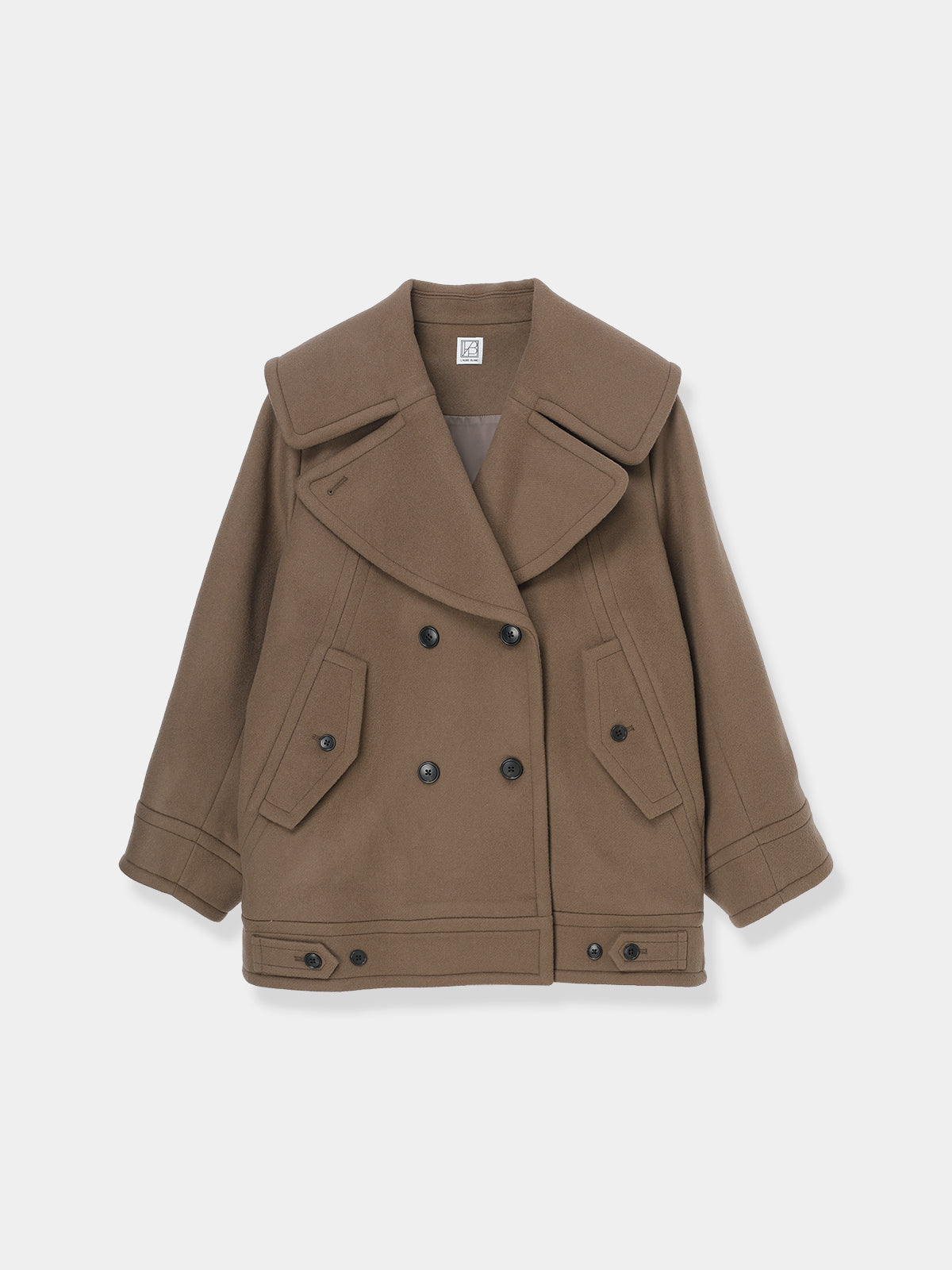 Signature Wide Lapel Mid Coat