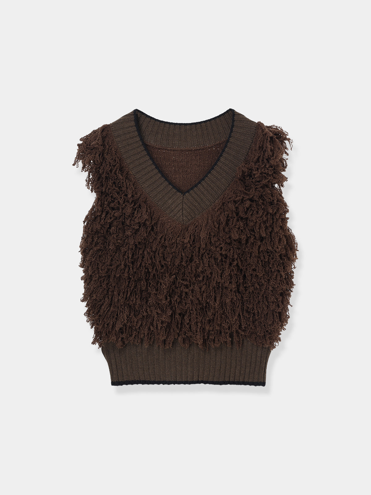 Fringe Knit Vest