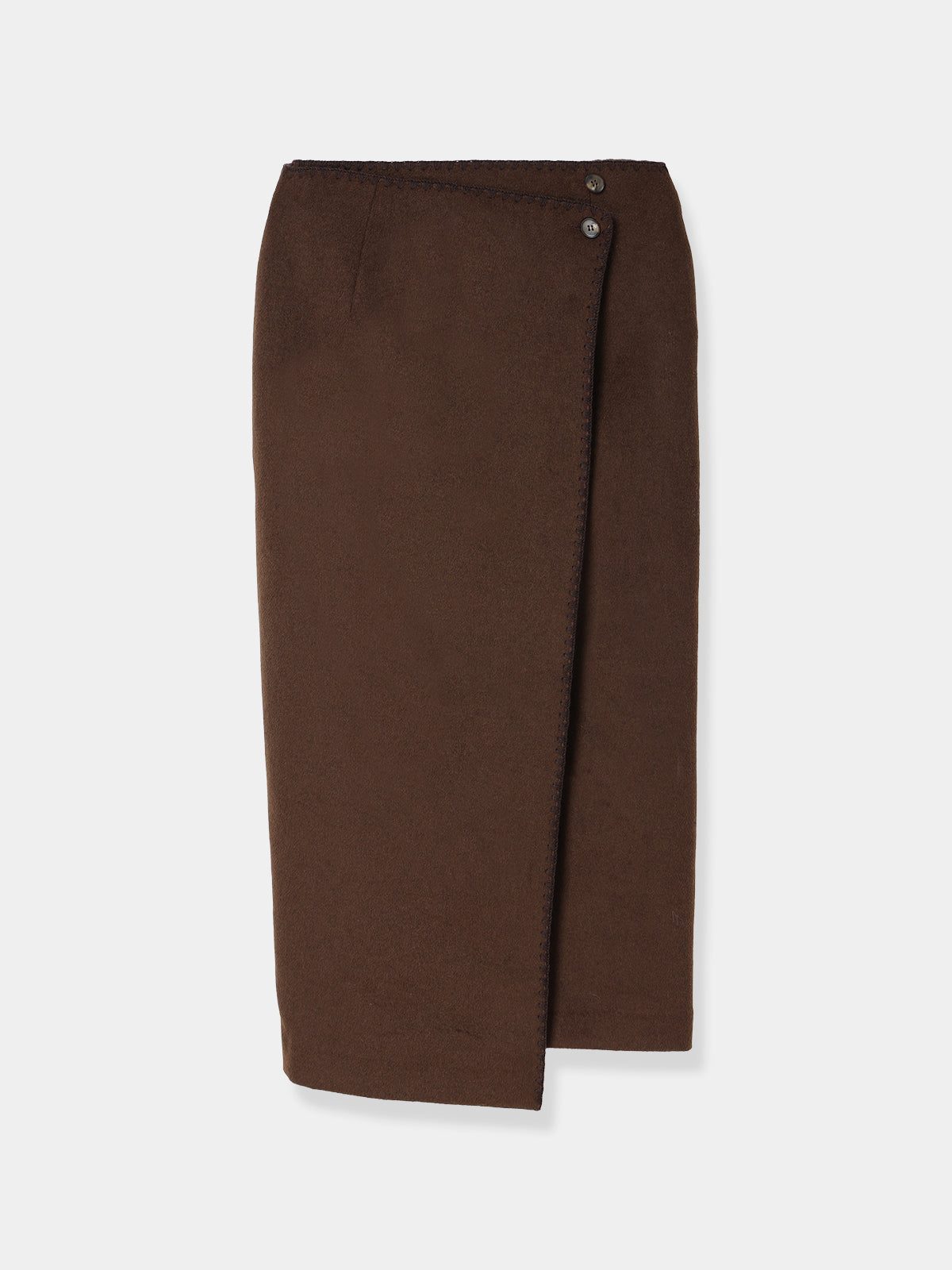 【POPUP】Asymmetric Wool Wrap Skirt
