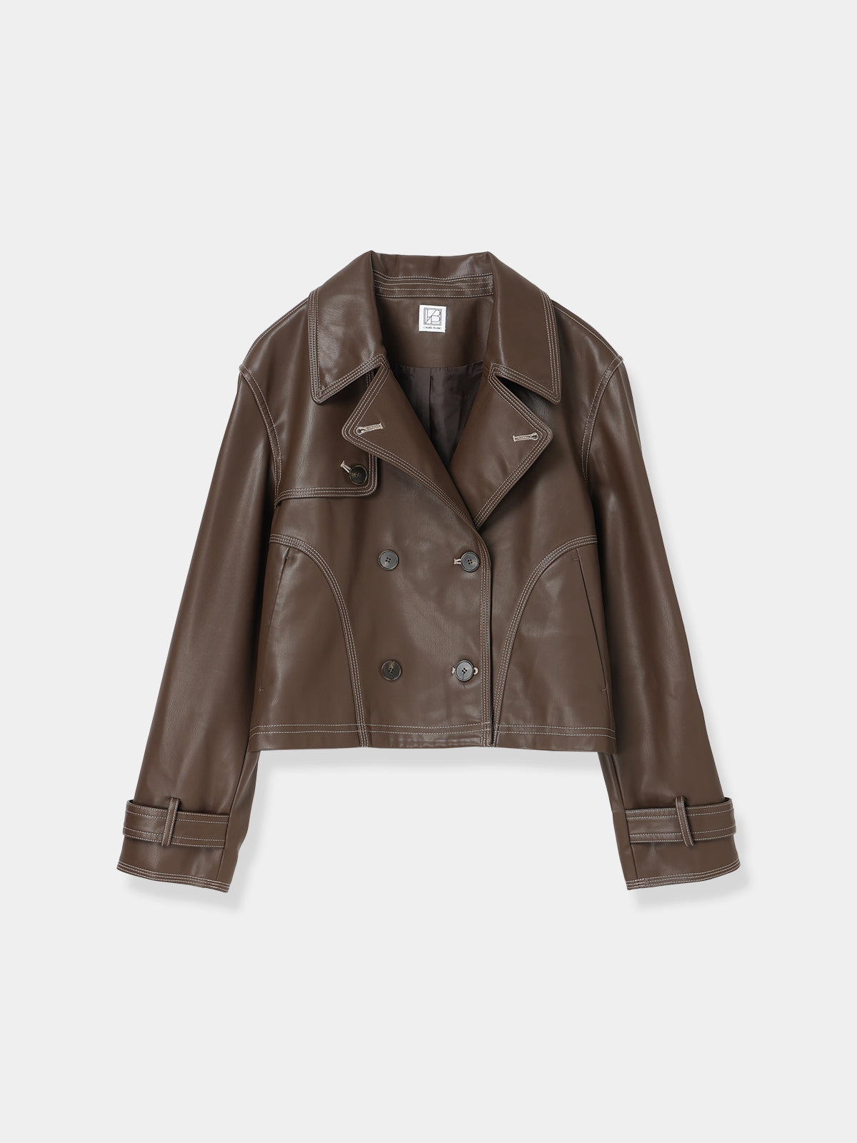 Double Breasted Leather Jacket