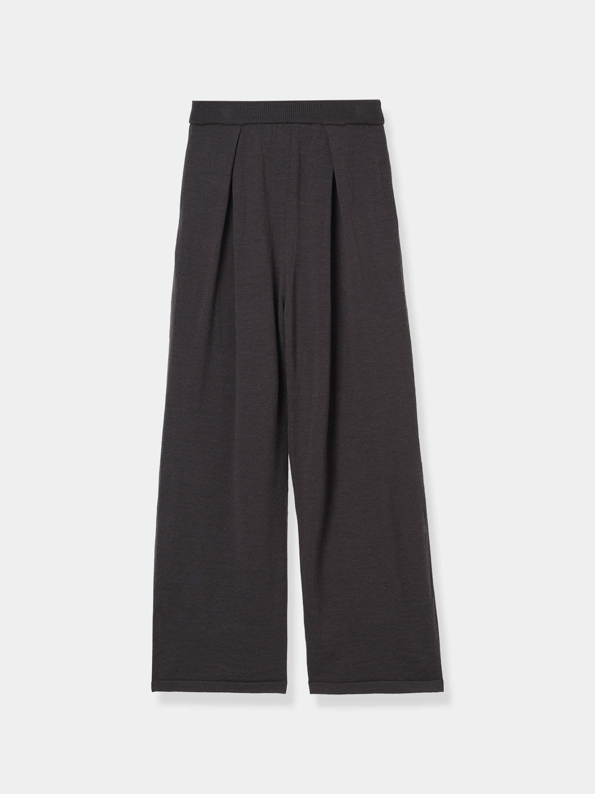 Structured Tuck Wide Pants