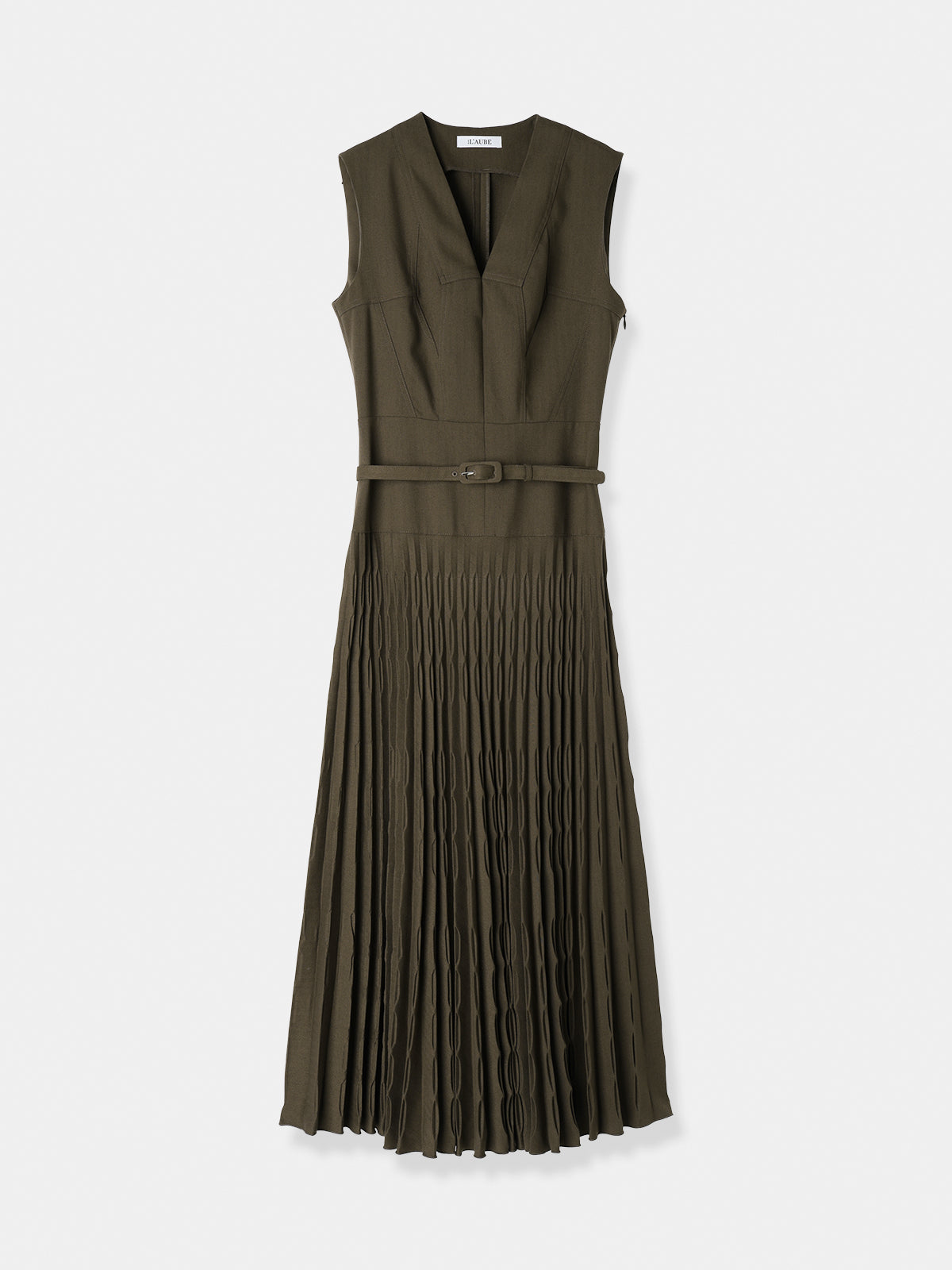 Shell Pleats Dress
