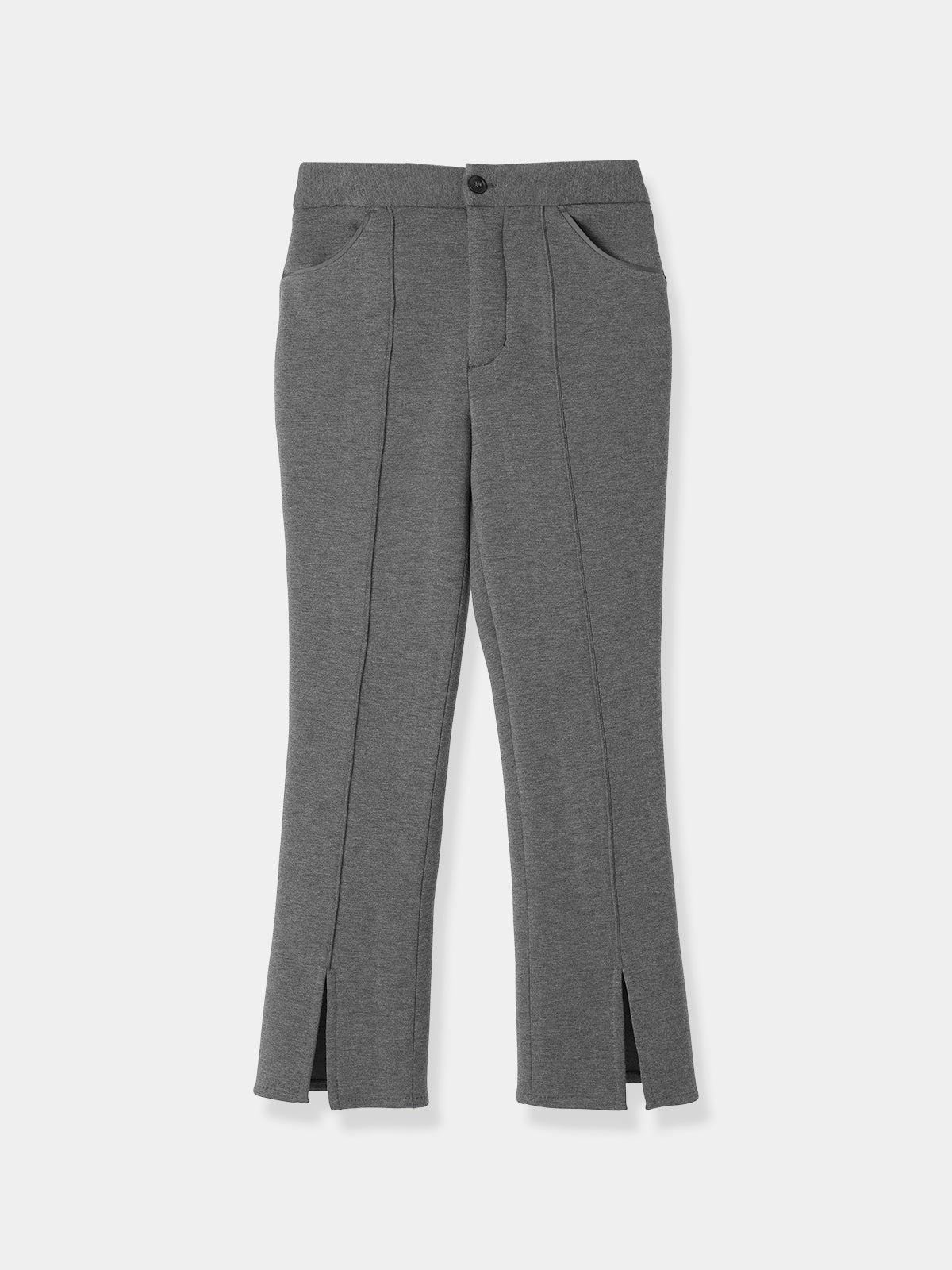 Double Knit Center Slit Pants
