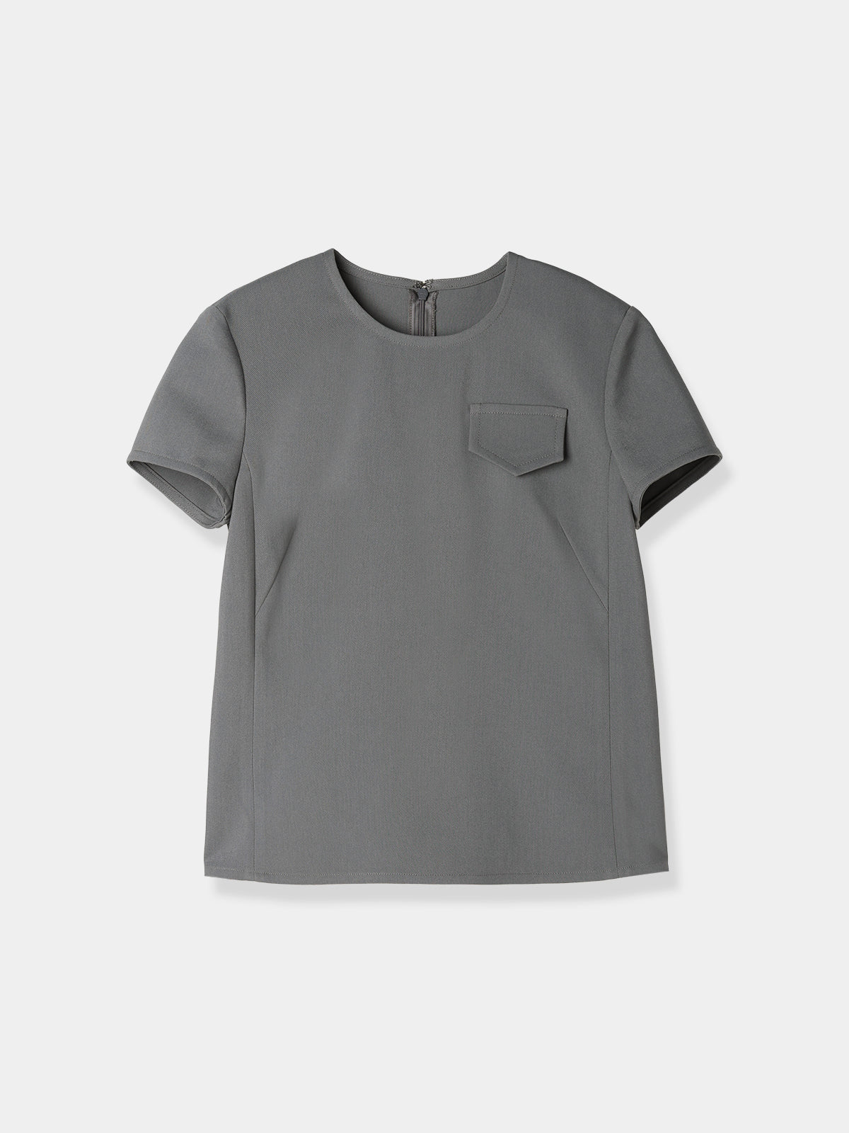 Crew neck compact Blouse