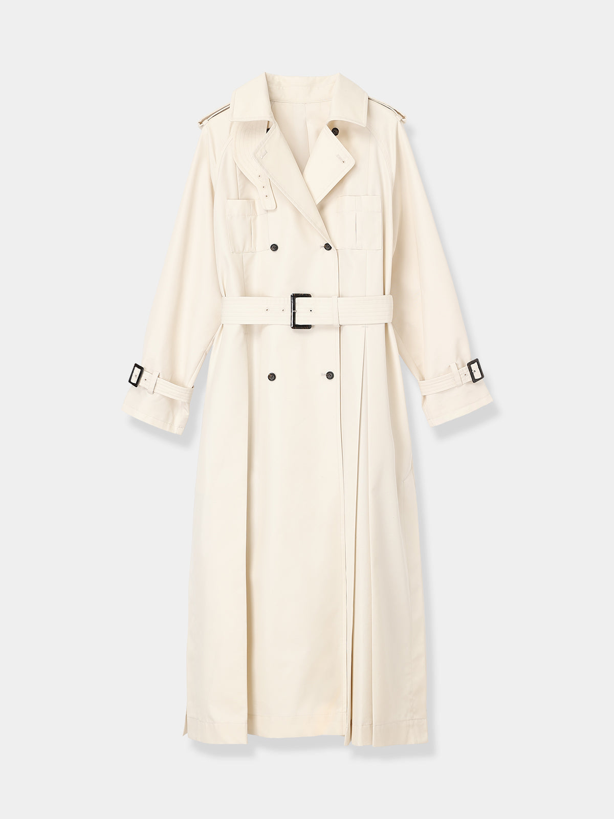 Belted Flare Trench Coat