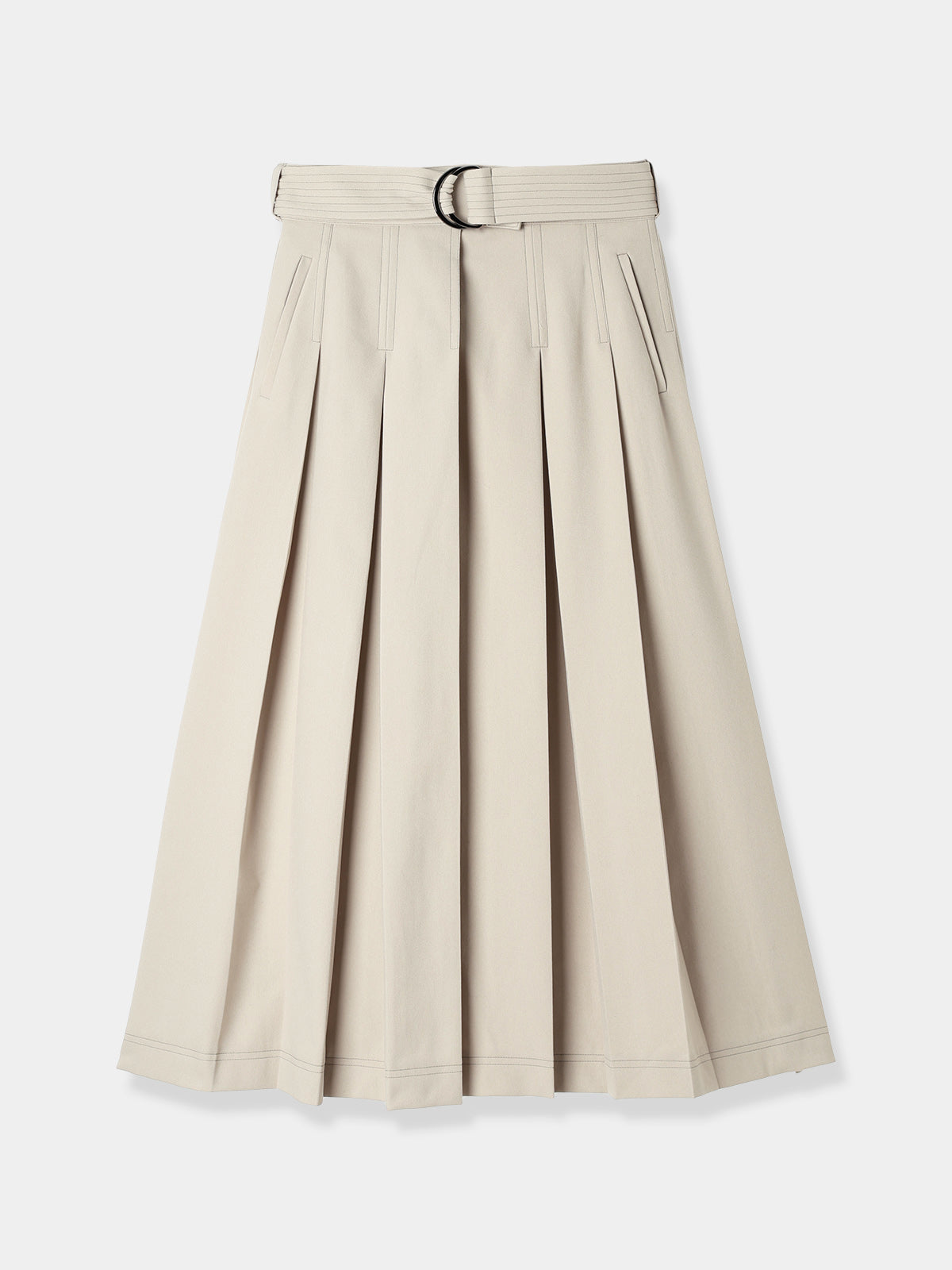 Wide Pleats Skirt