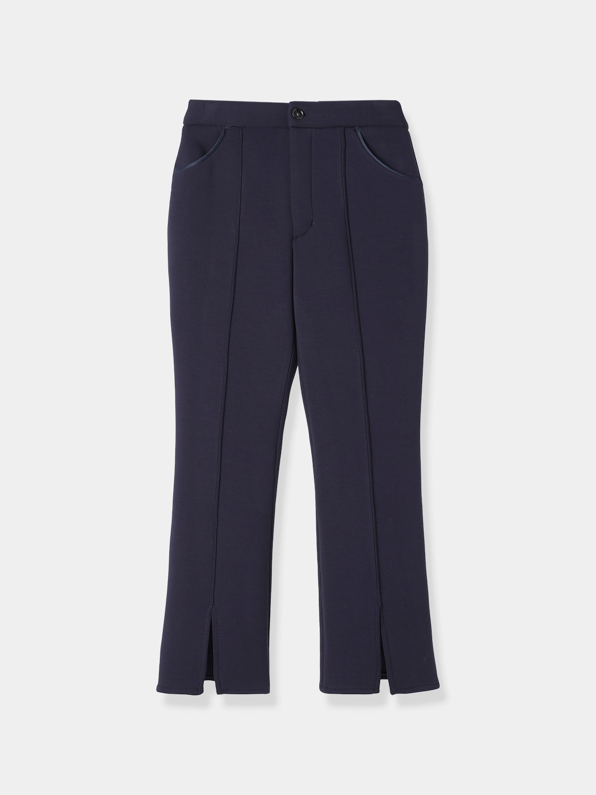 Double Knit Center Slit Pants