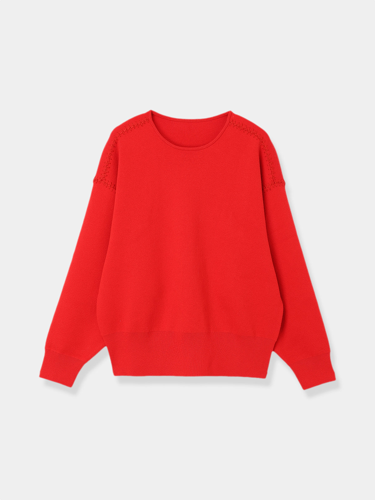 Contrast Stitch Oversized Knit