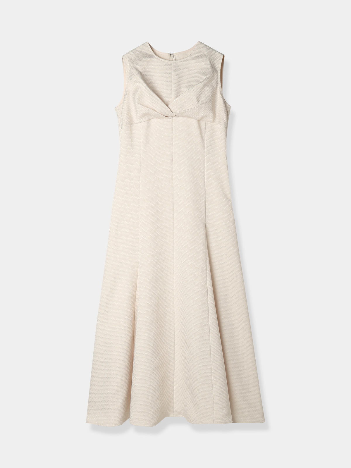 Front drape jacquard Dress