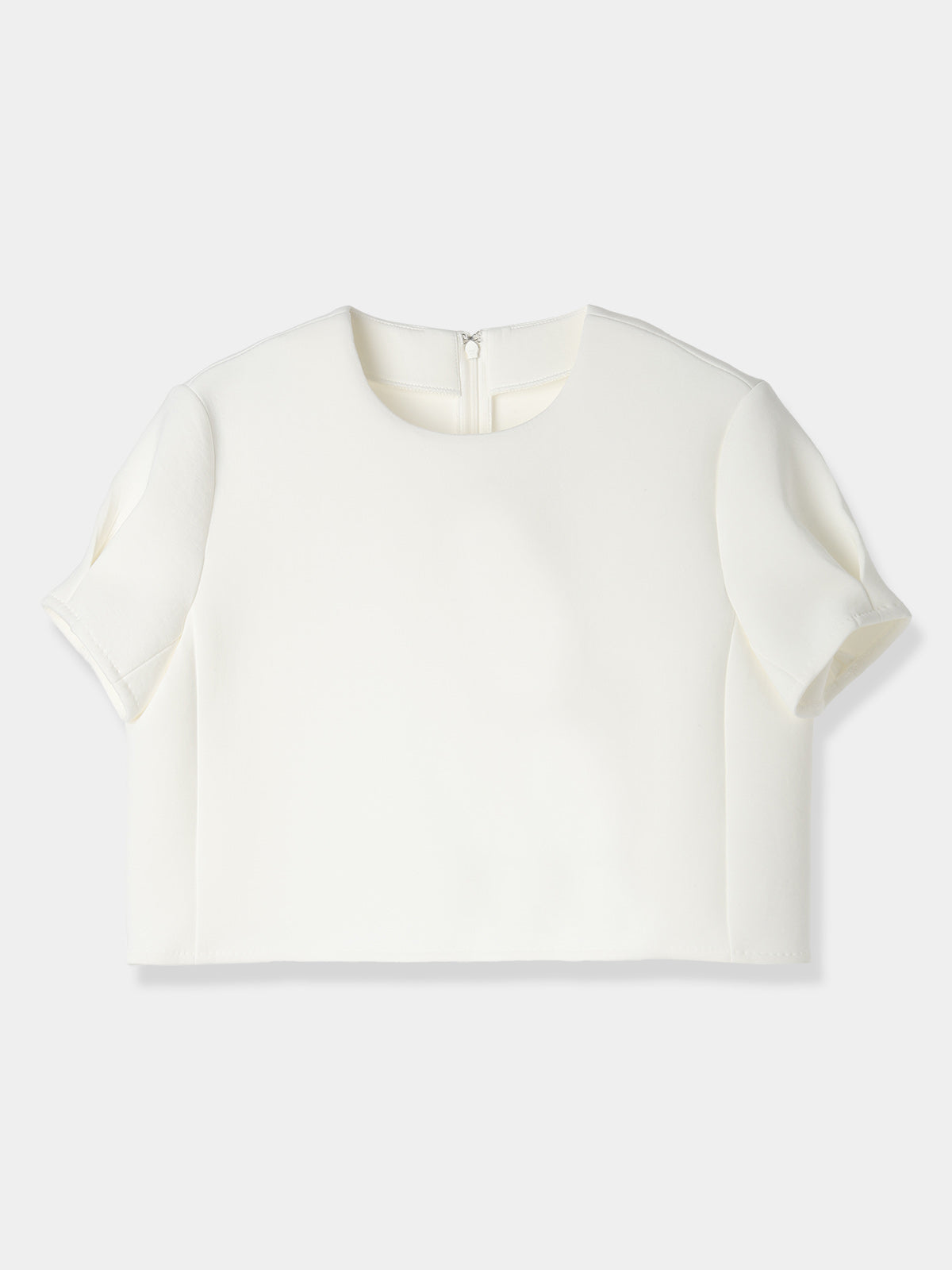 Double Knit Cropped Pullover