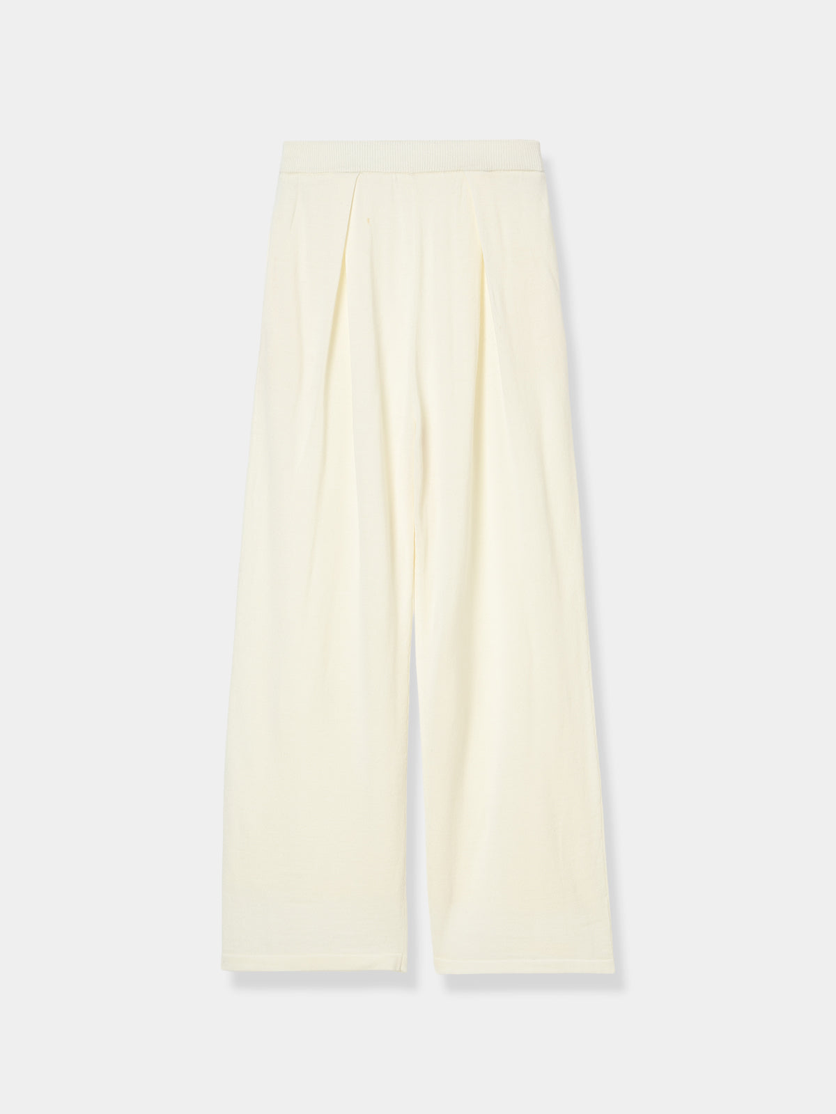 Structured Tuck Wide Pants