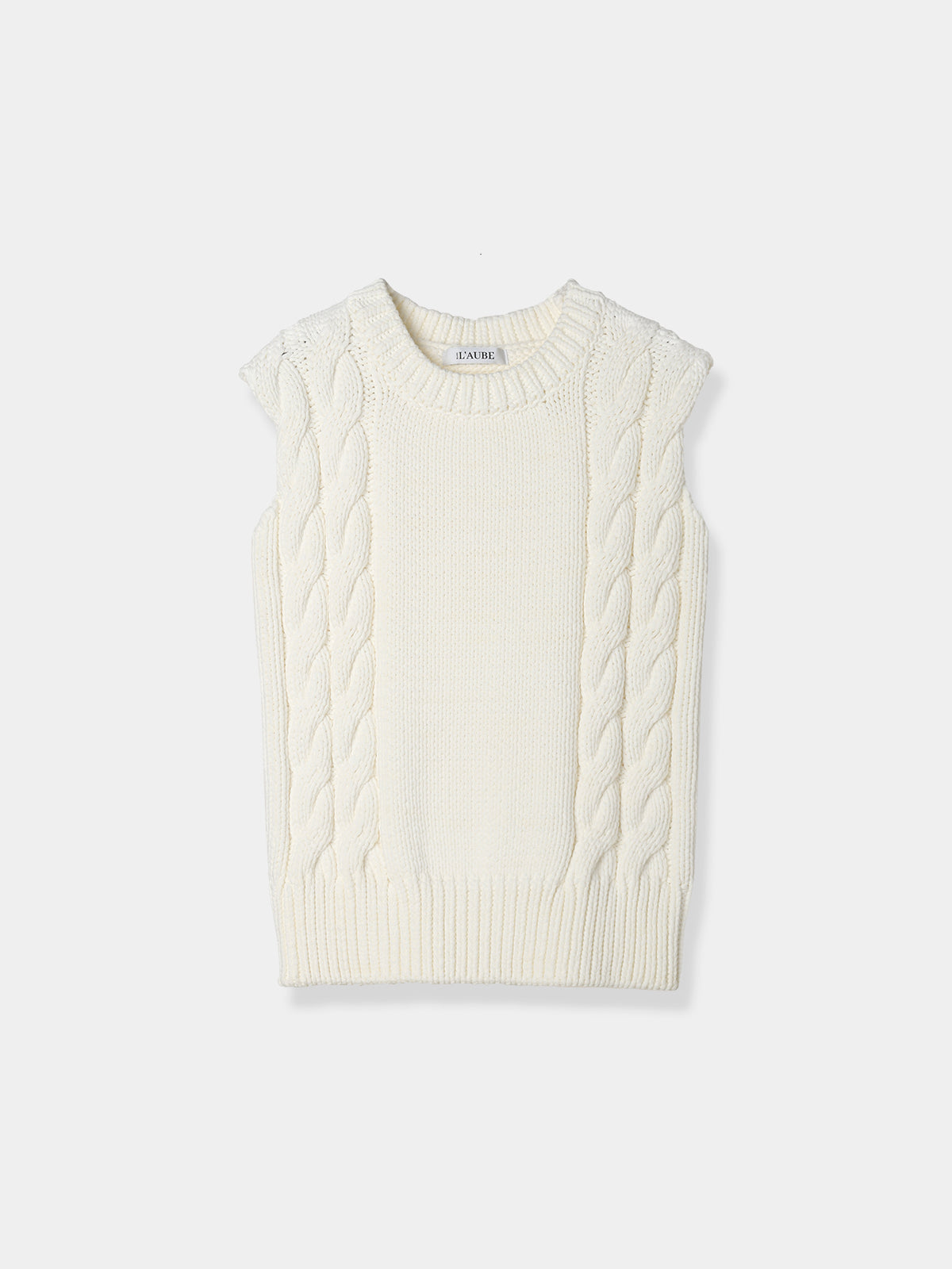 Side cable knit Vest