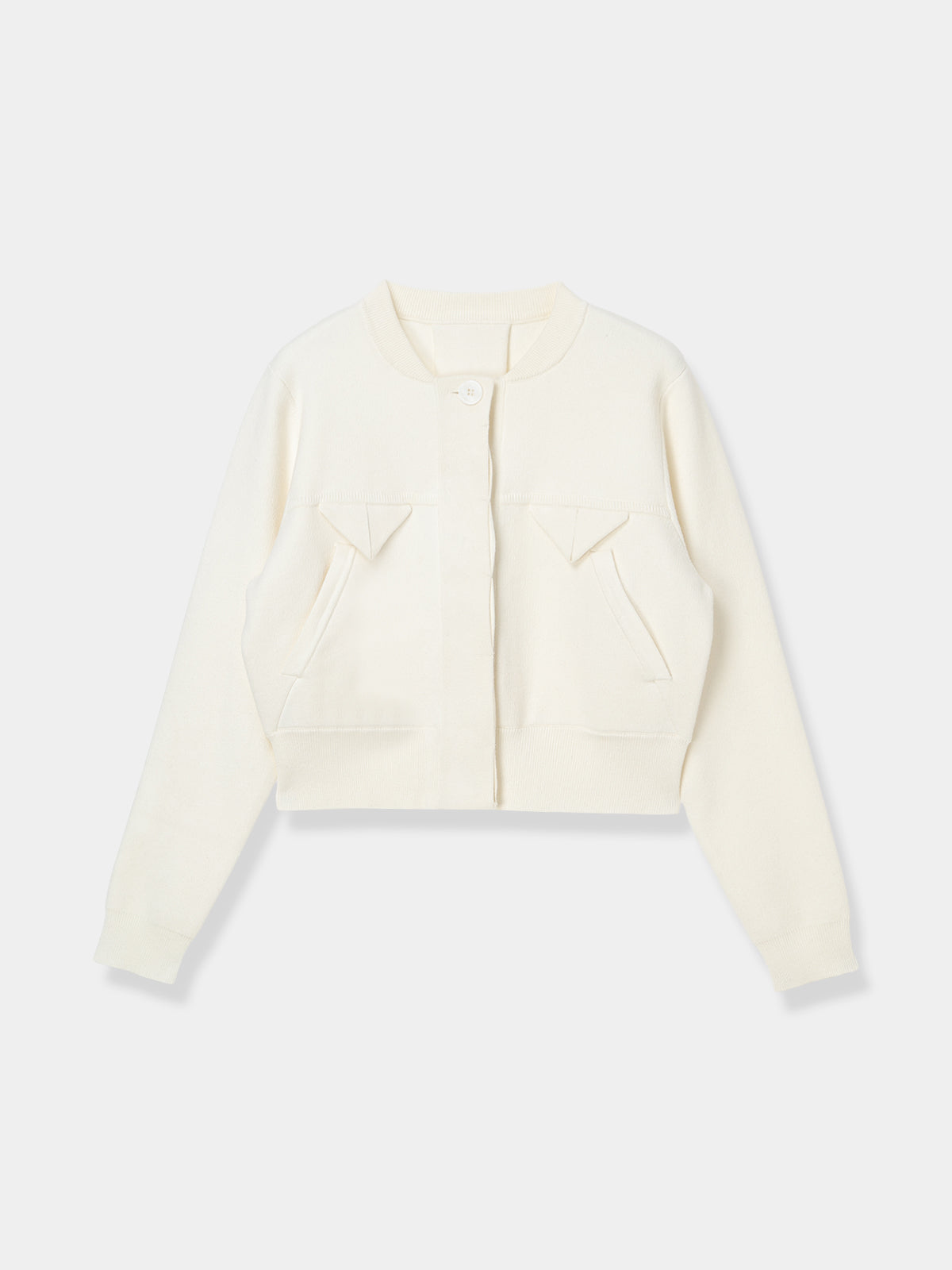 Compact Knit Cashmere Blouson