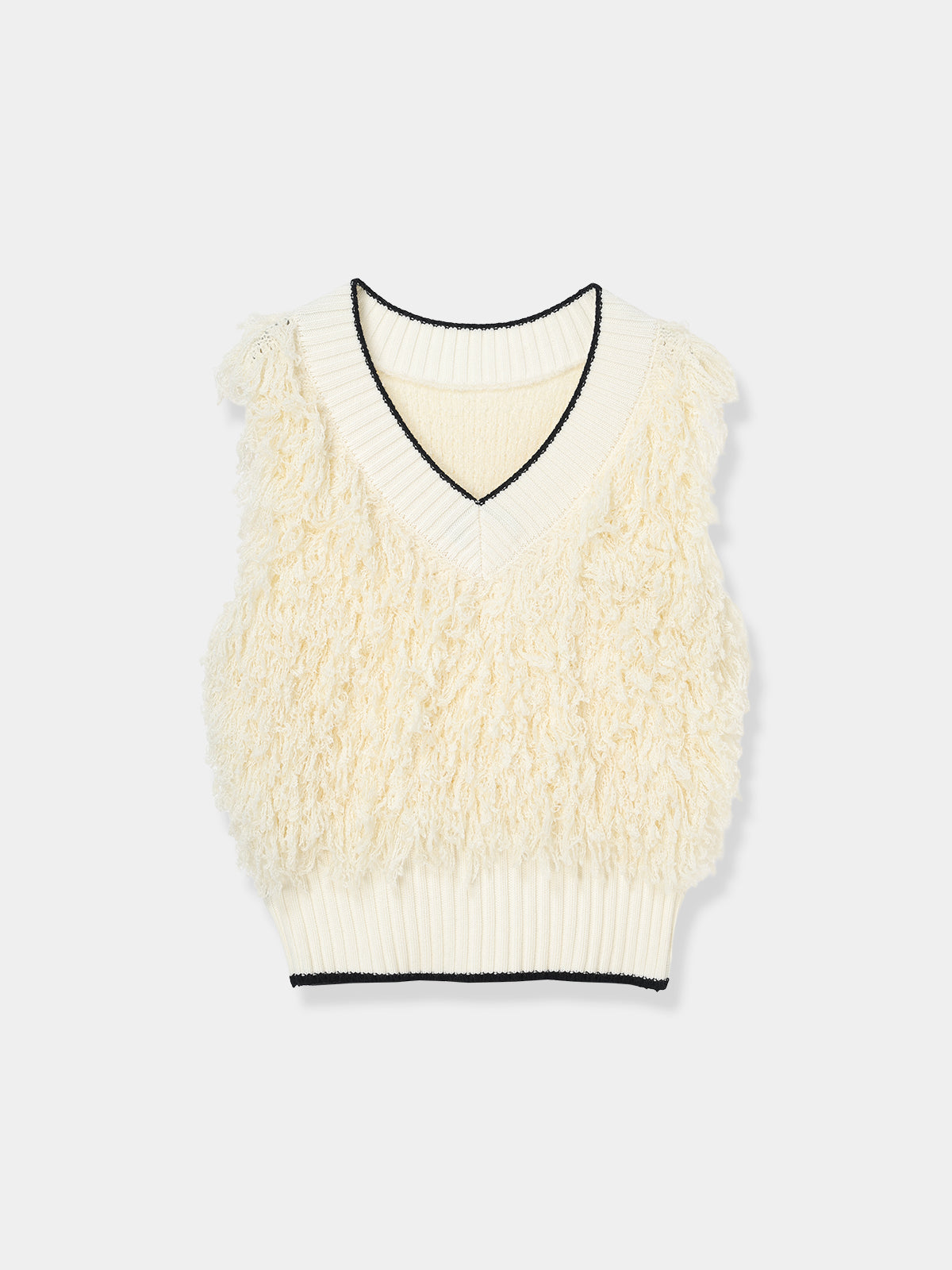 Fringe Knit Vest