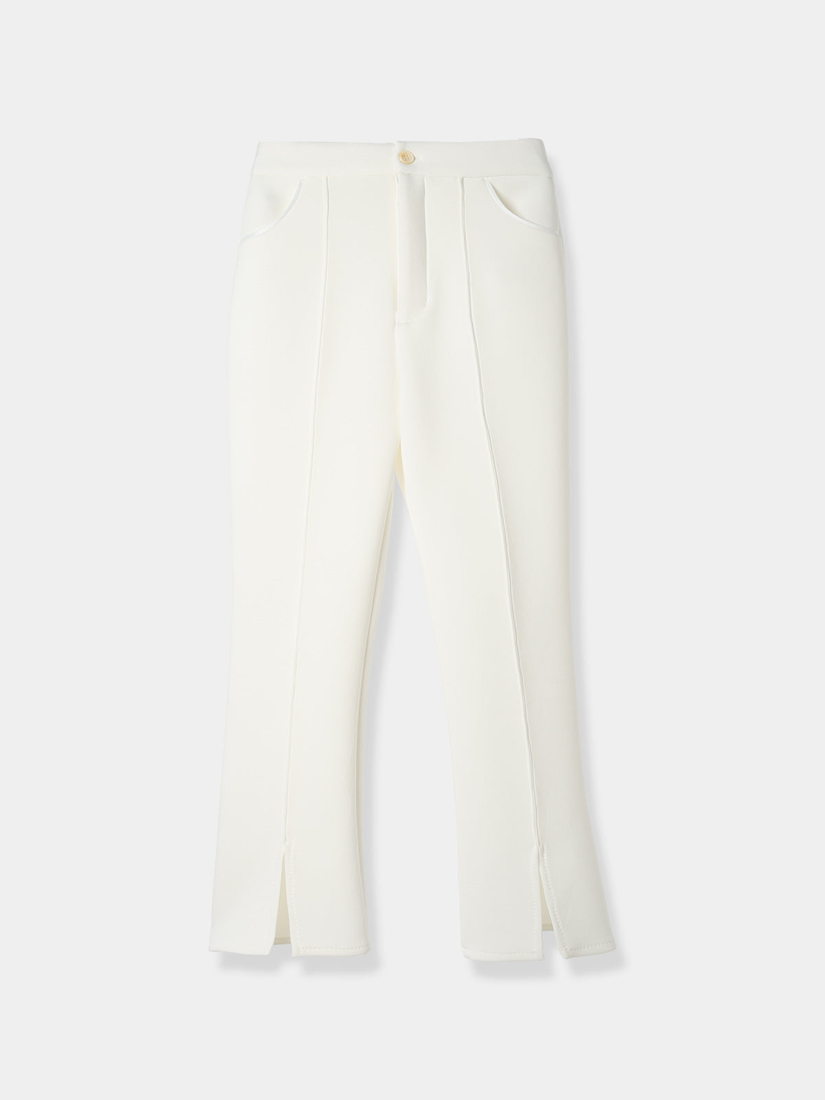 Double Knit Center Slit Pants