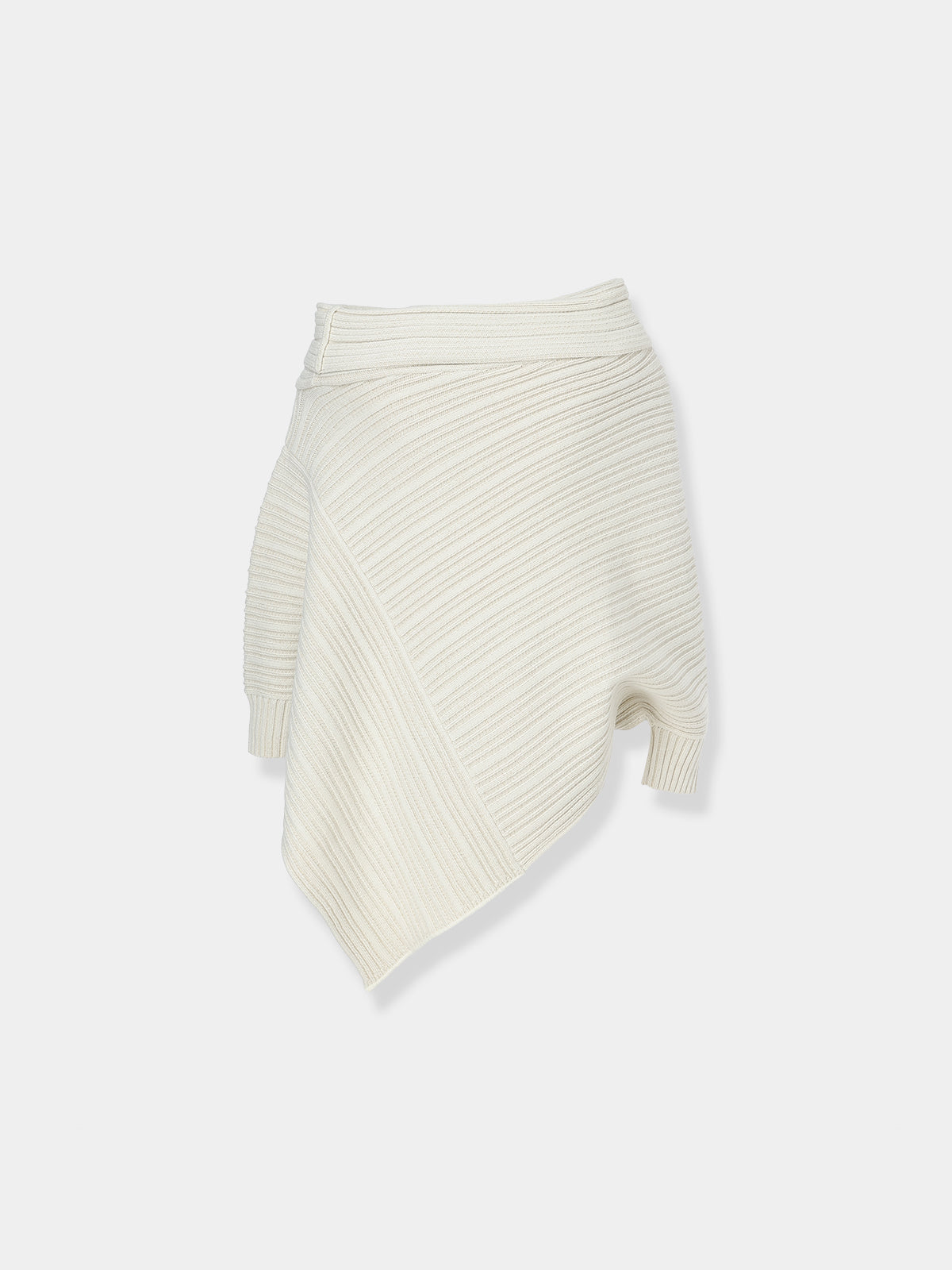 Panel Rib Wool Knit Tops