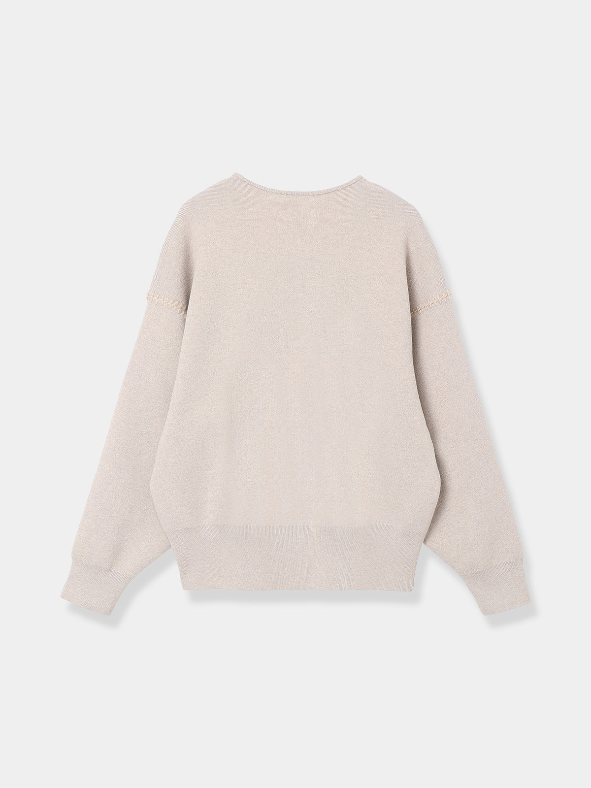 Contrast Stitch Oversized Knit