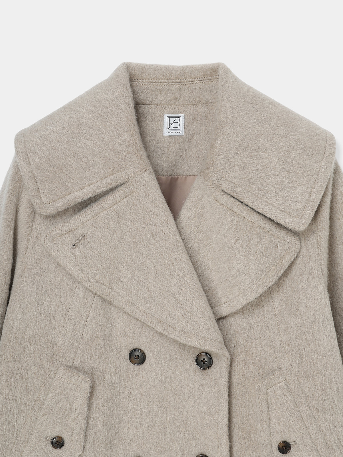 Signature Wide Lapel Mid Coat