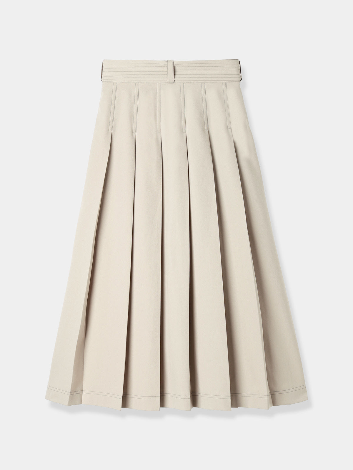 Wide Pleats Skirt