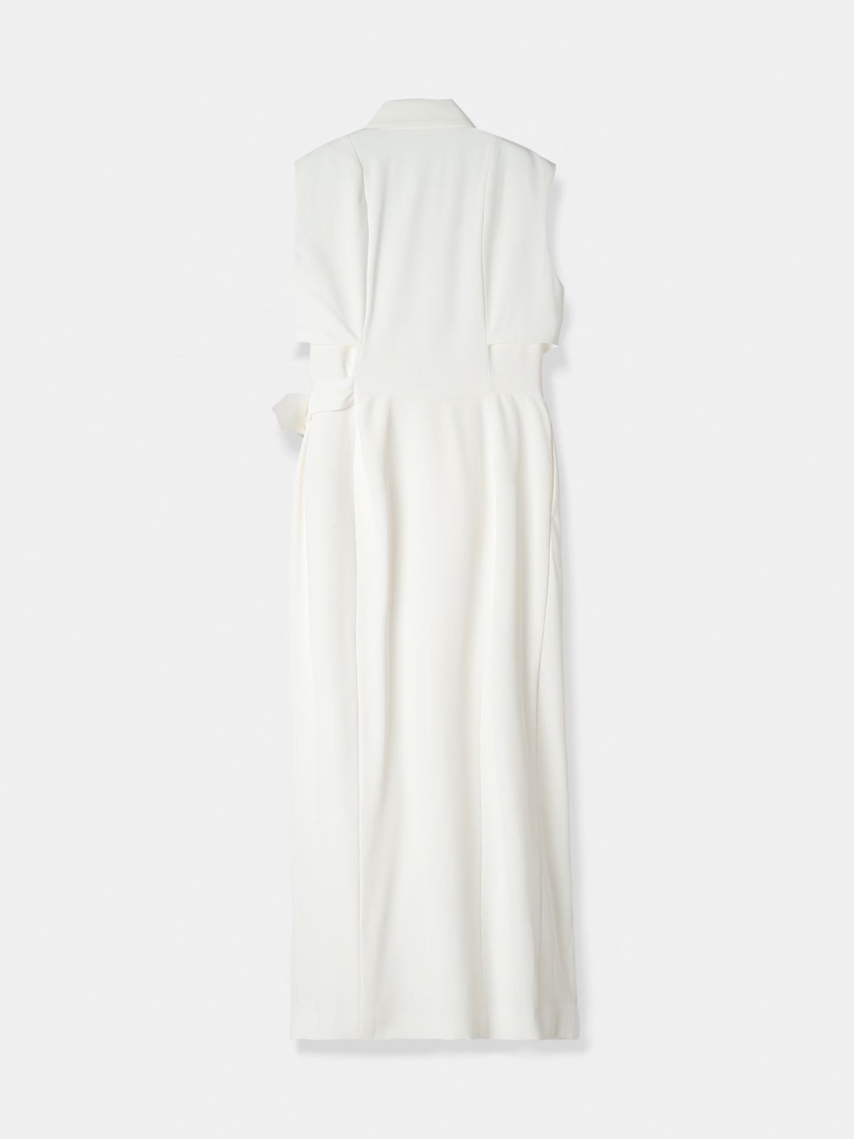 Side-buckle Drape Dress