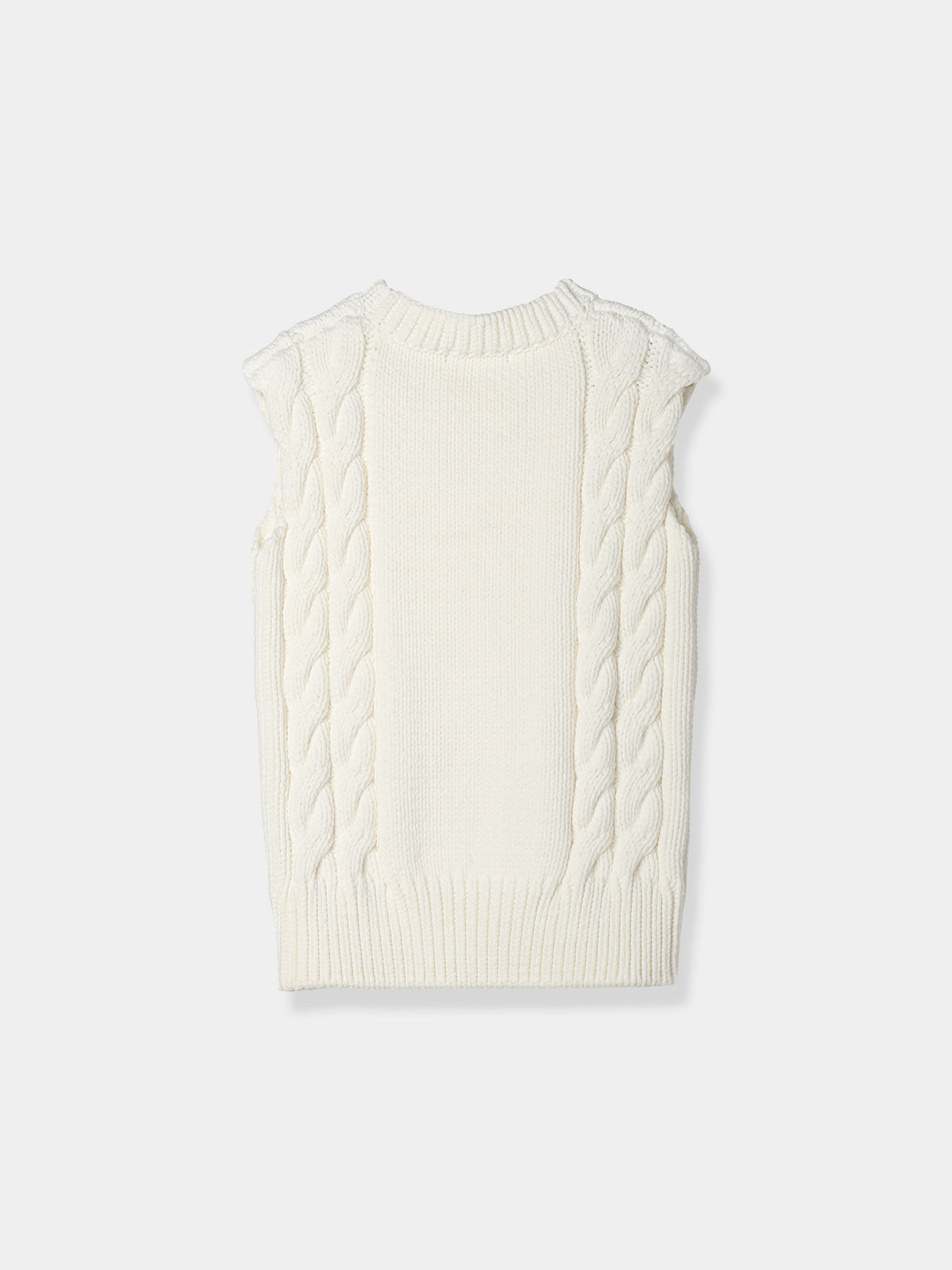 Side cable knit Vest