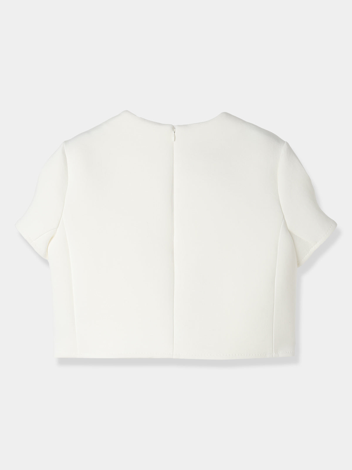 Double Knit Cropped Pullover