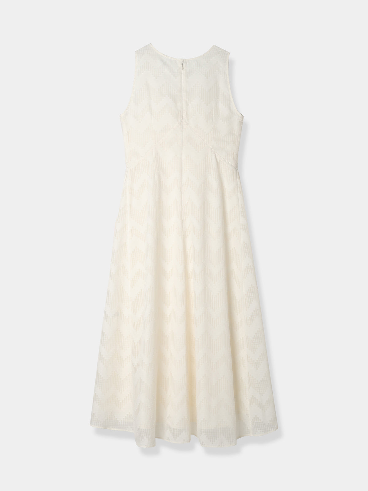 Cut jacquard sheer Dress