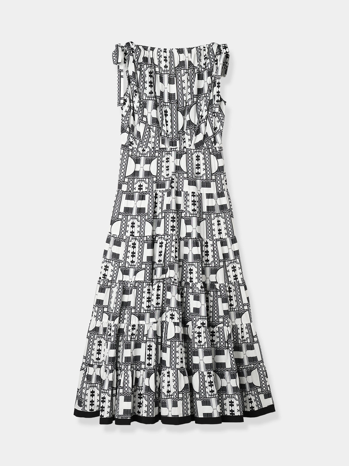 Geometric tiered Dress
