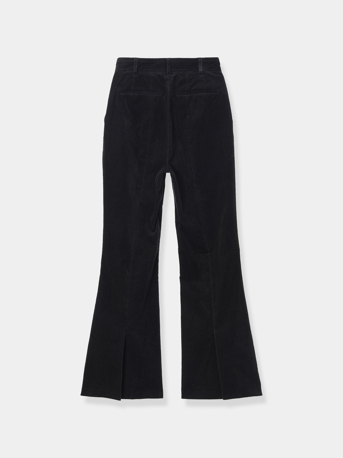 Back Vents Corduroy Flare Pants