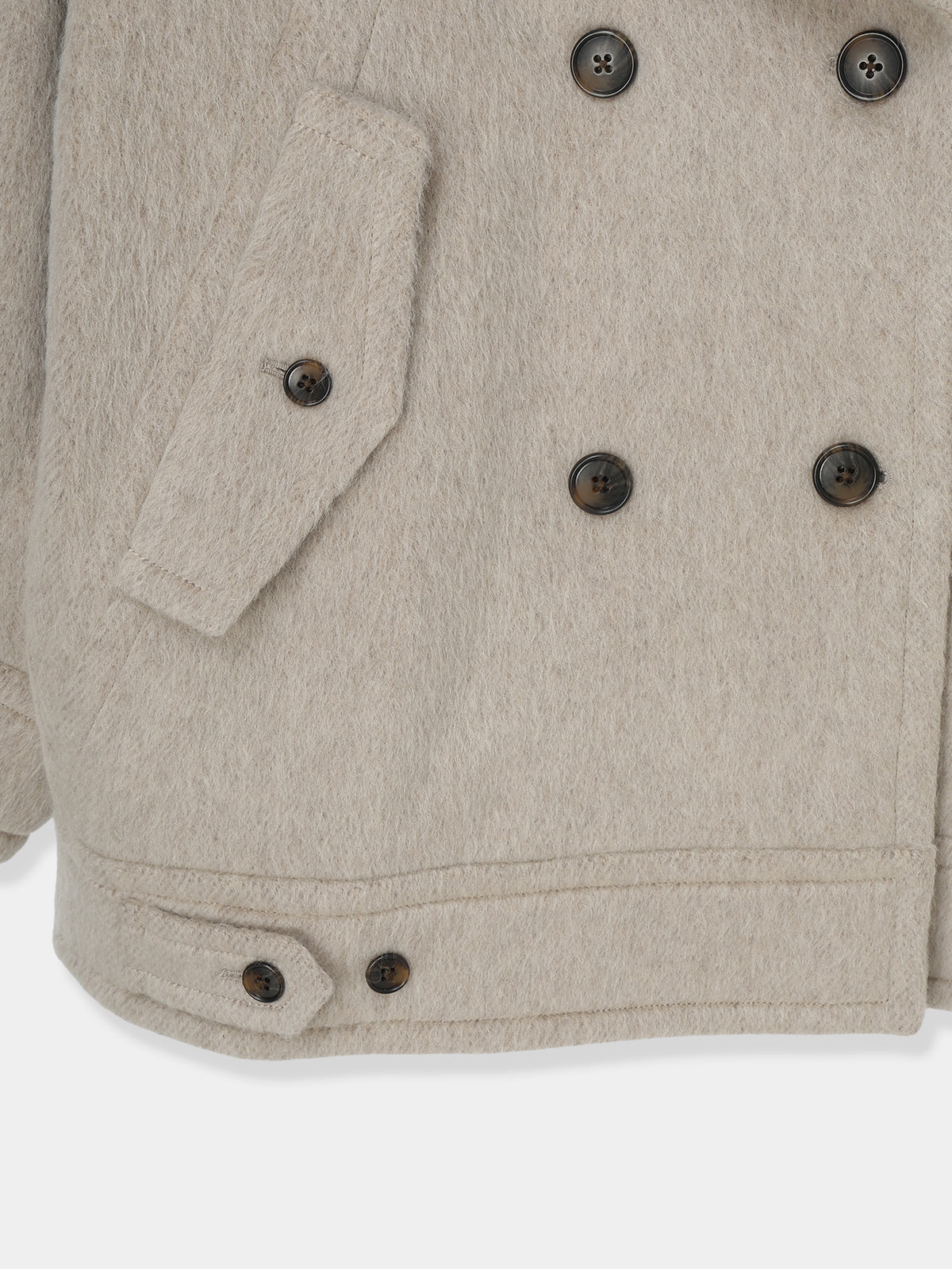 Signature Wide Lapel Mid Coat