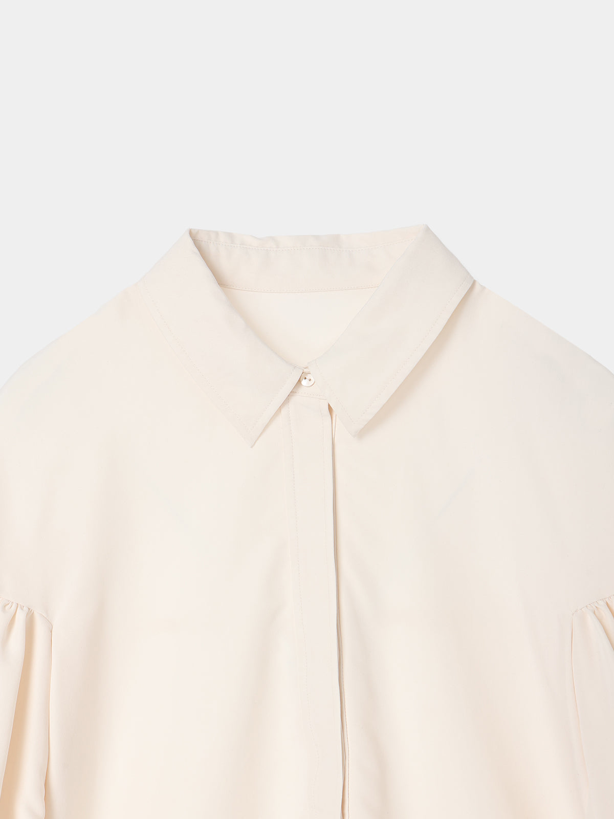 Bow Tie Balloon Sleeve Blouse