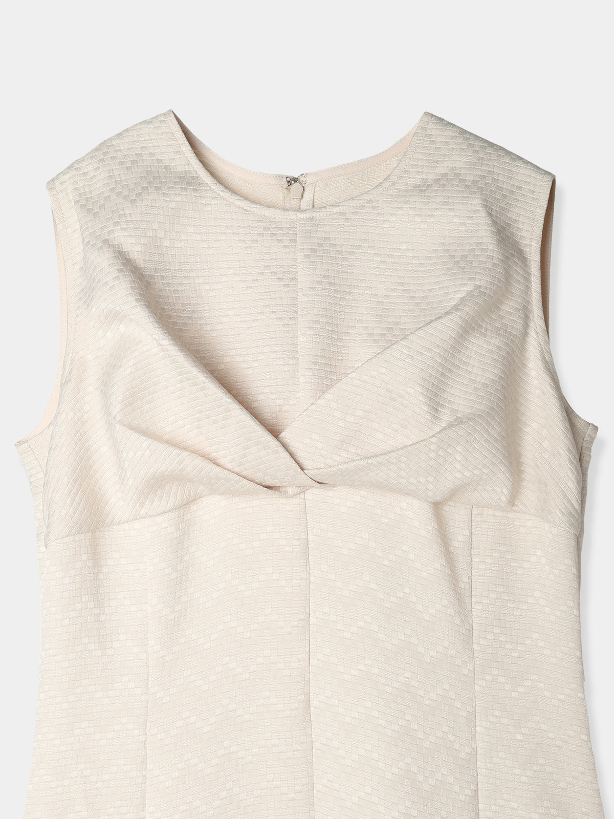 Front drape jacquard Dress