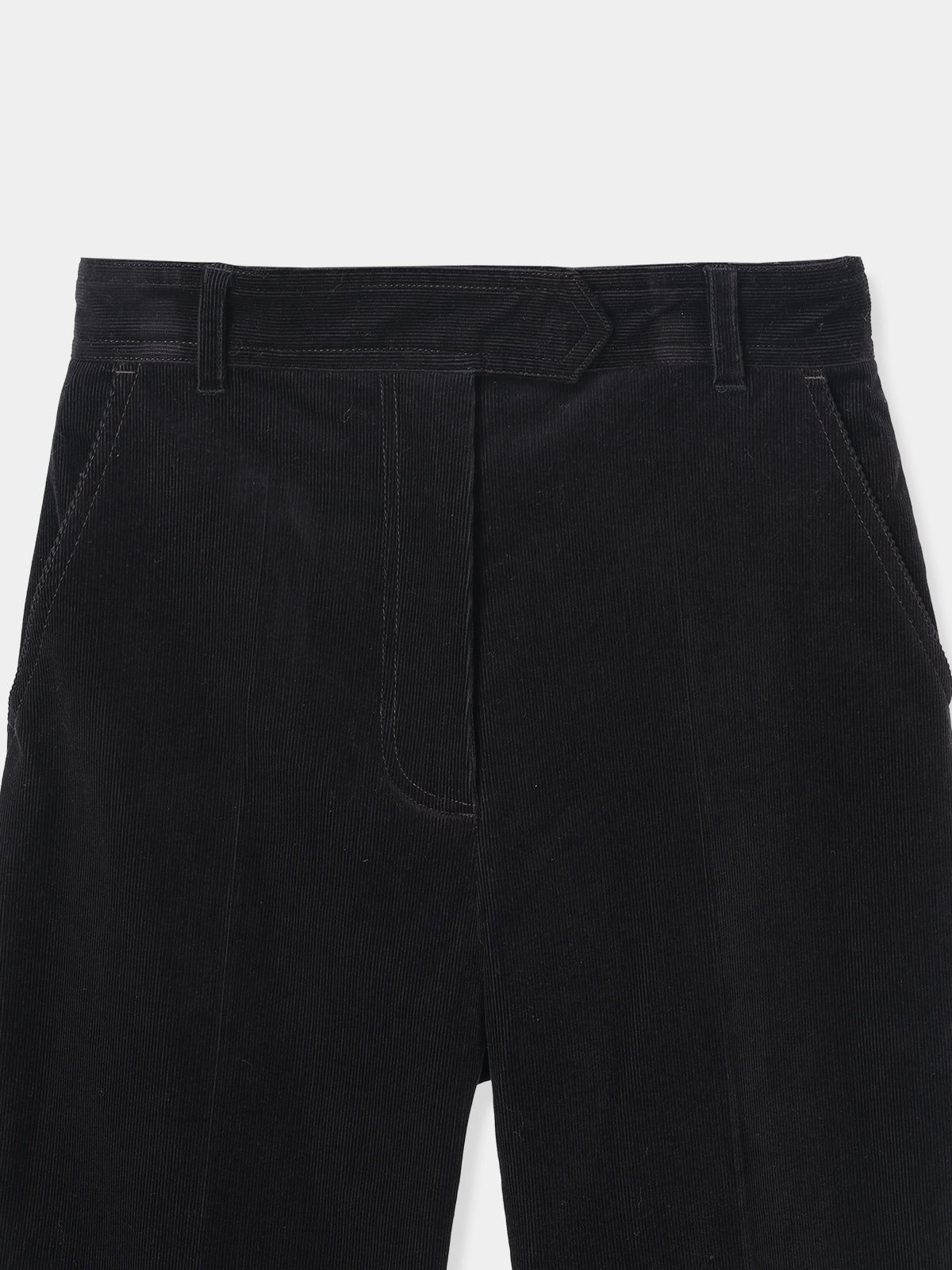 Back Vents Corduroy Flare Pants