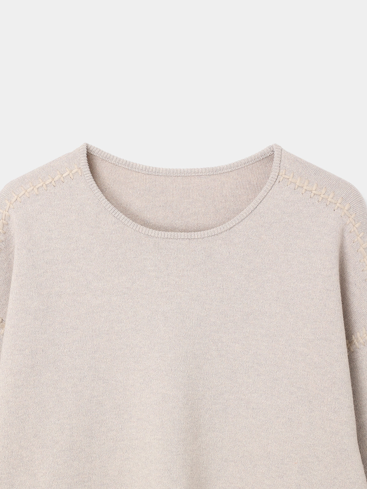 Contrast Stitch Oversized Knit