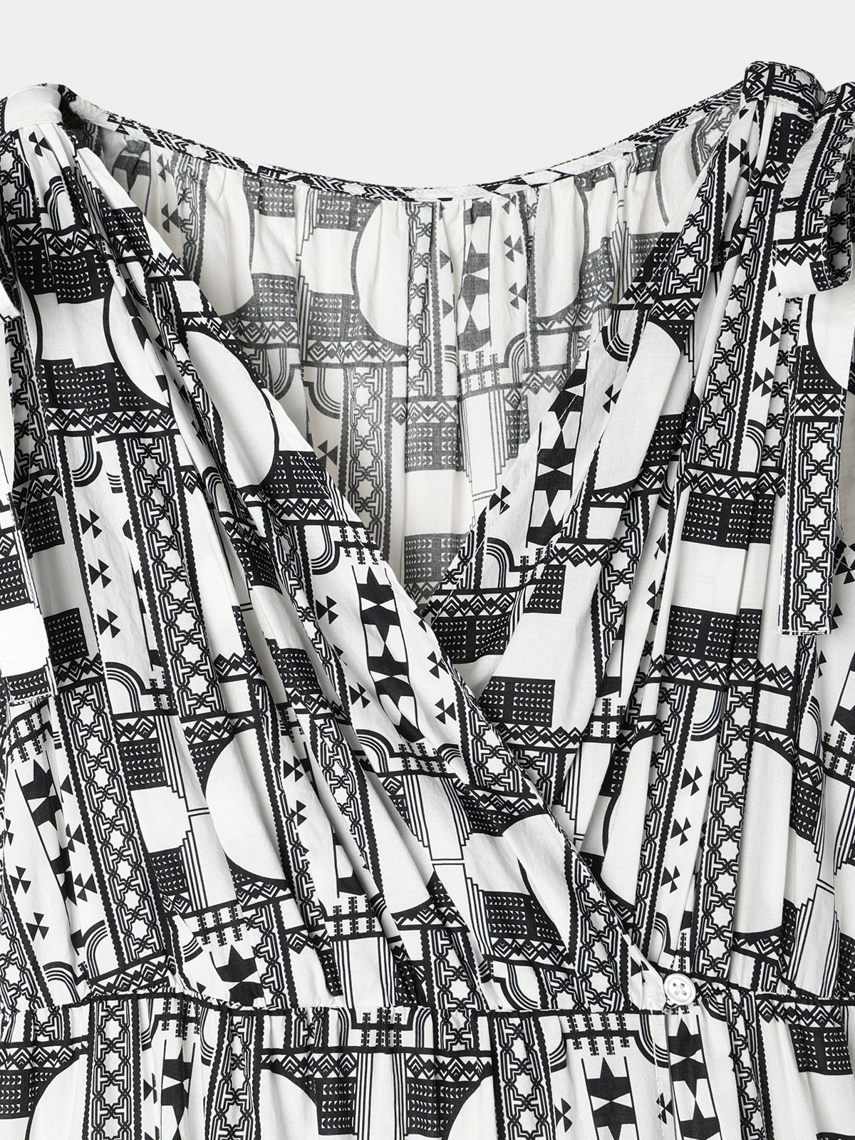 Geometric tiered Dress