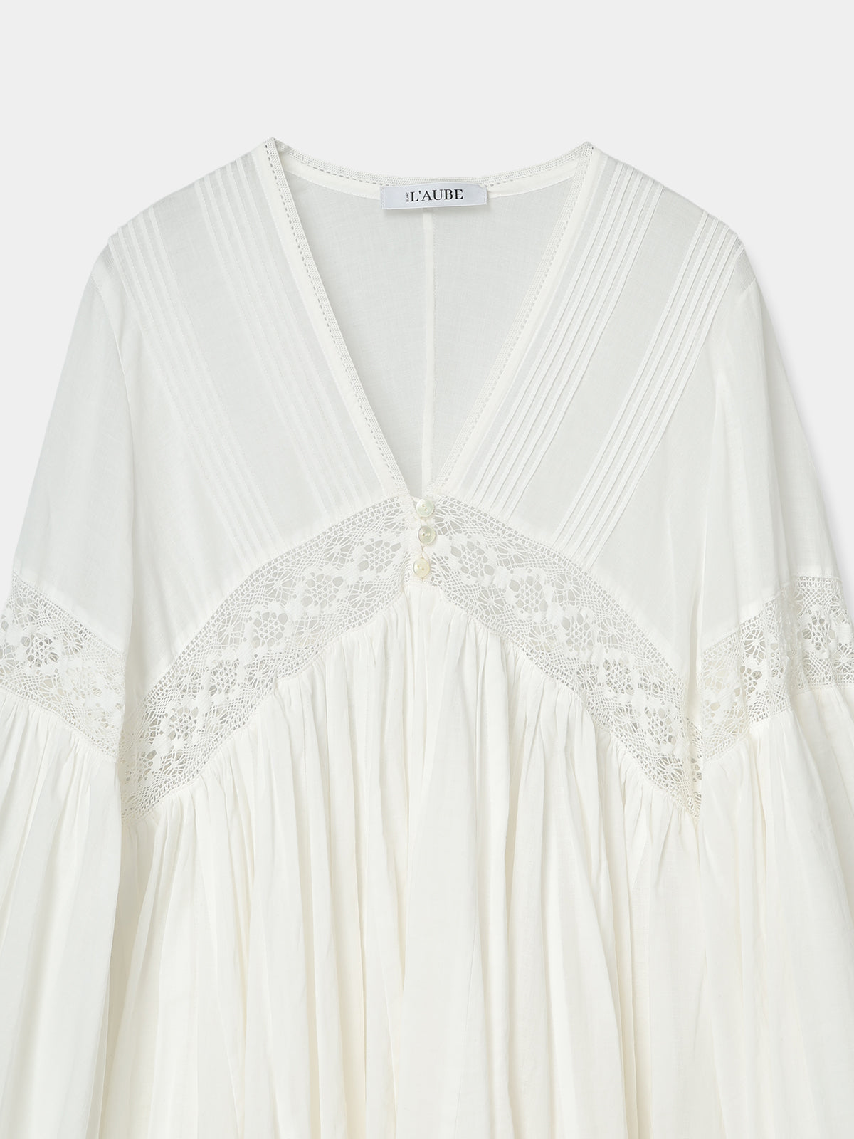 Yoke Lace Volume Dress