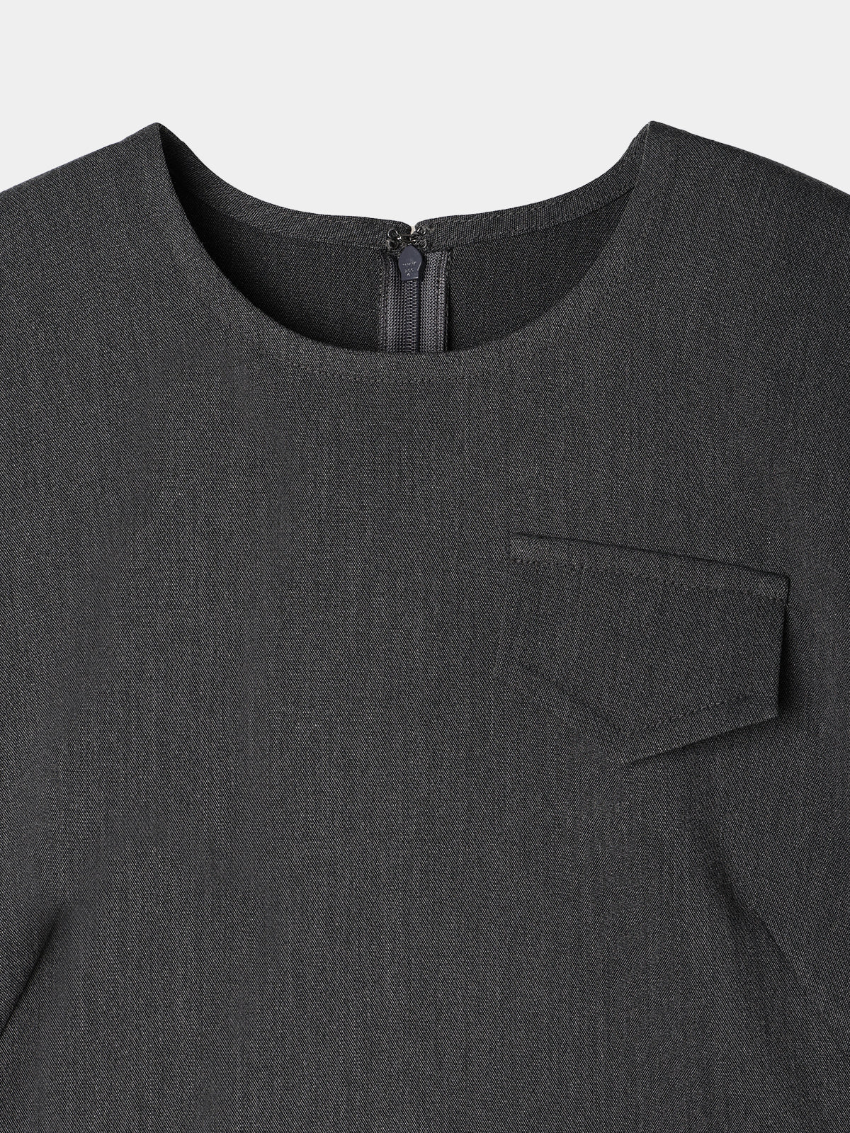 Crew neck compact Blouse