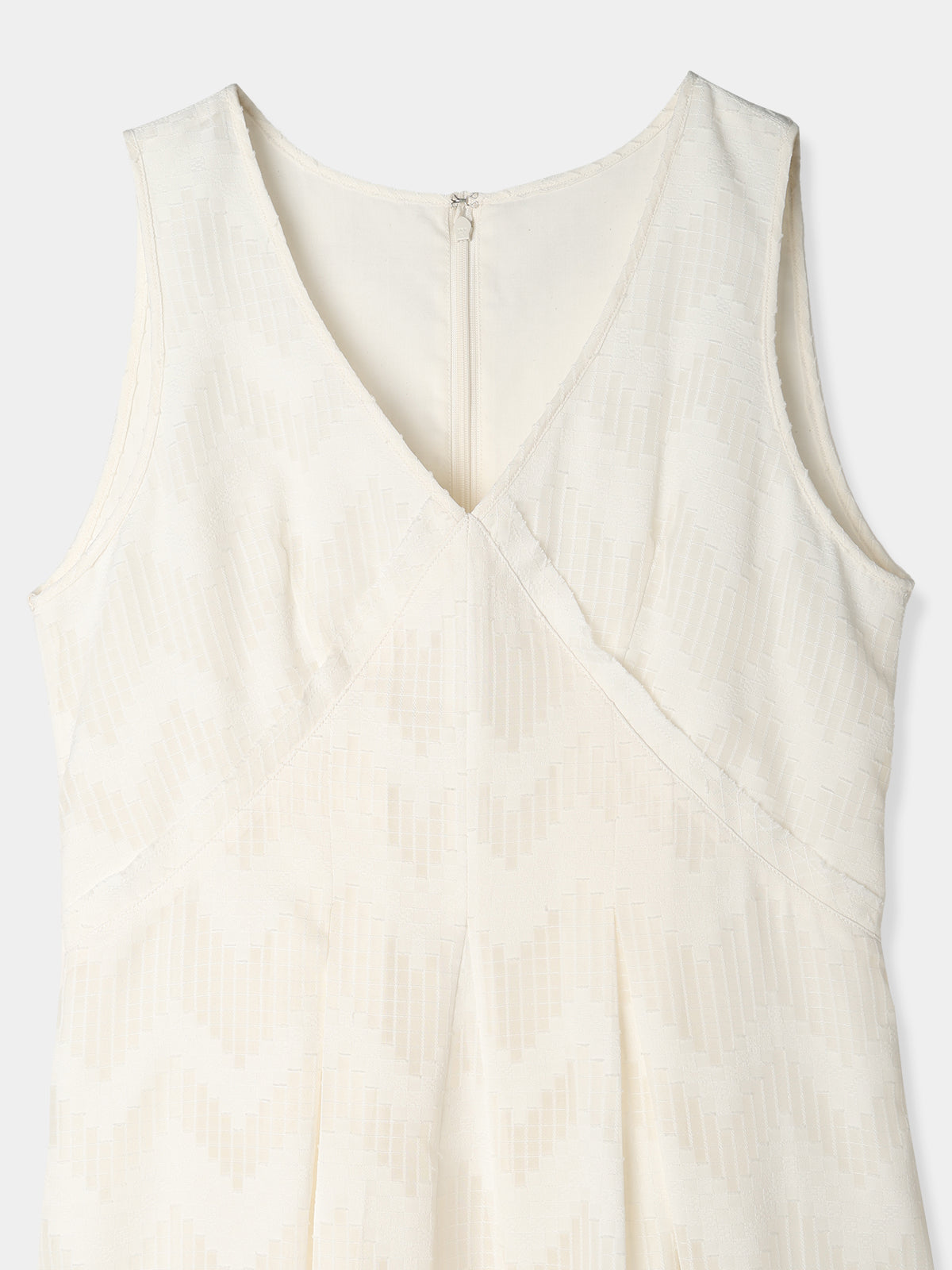 Cut jacquard sheer Dress