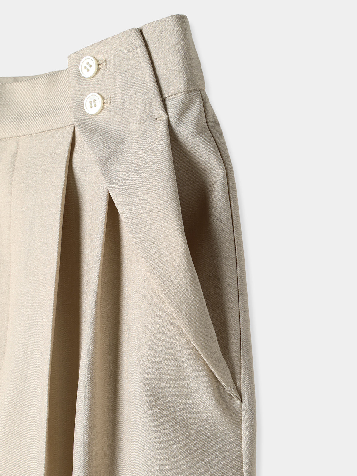 Double button Tapered pants