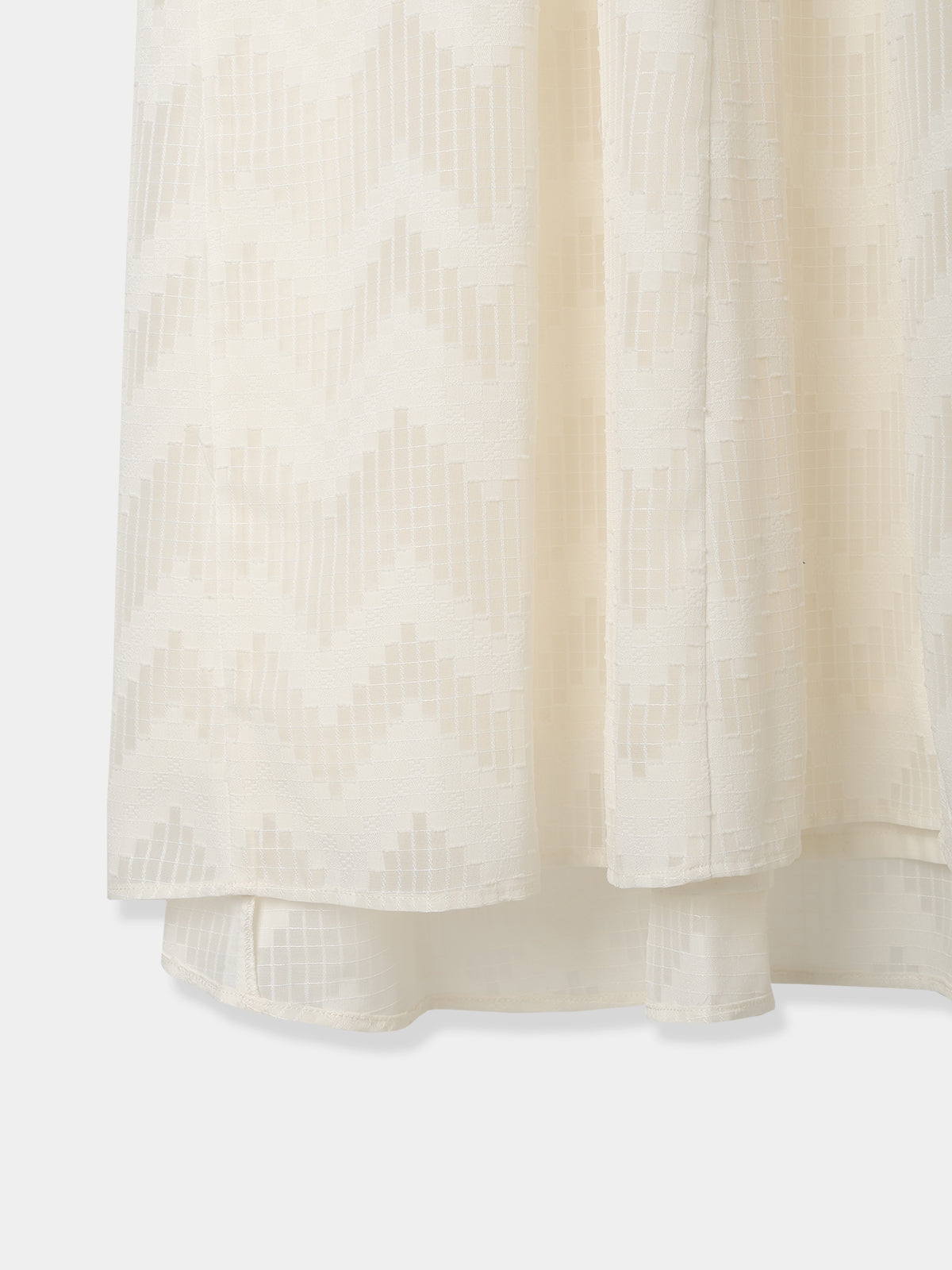 Cut jacquard sheer Dress