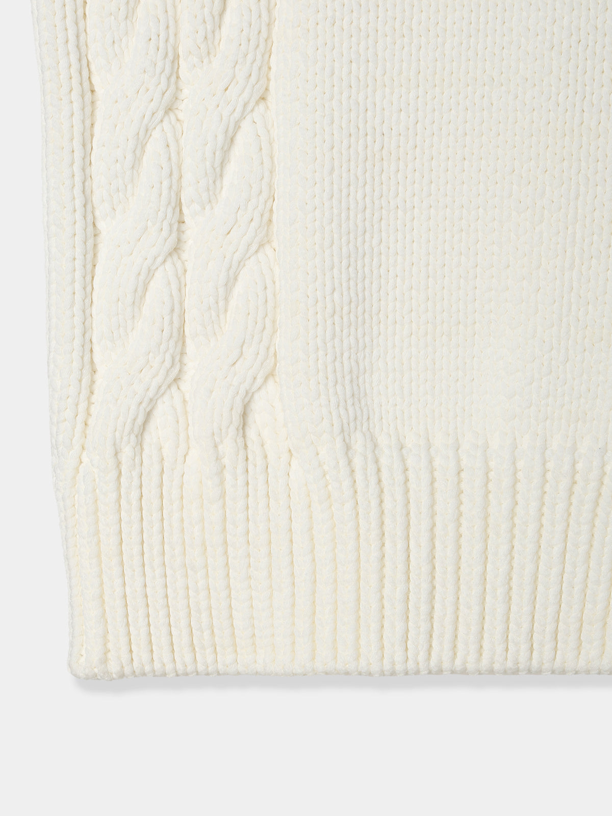 Side cable knit Vest