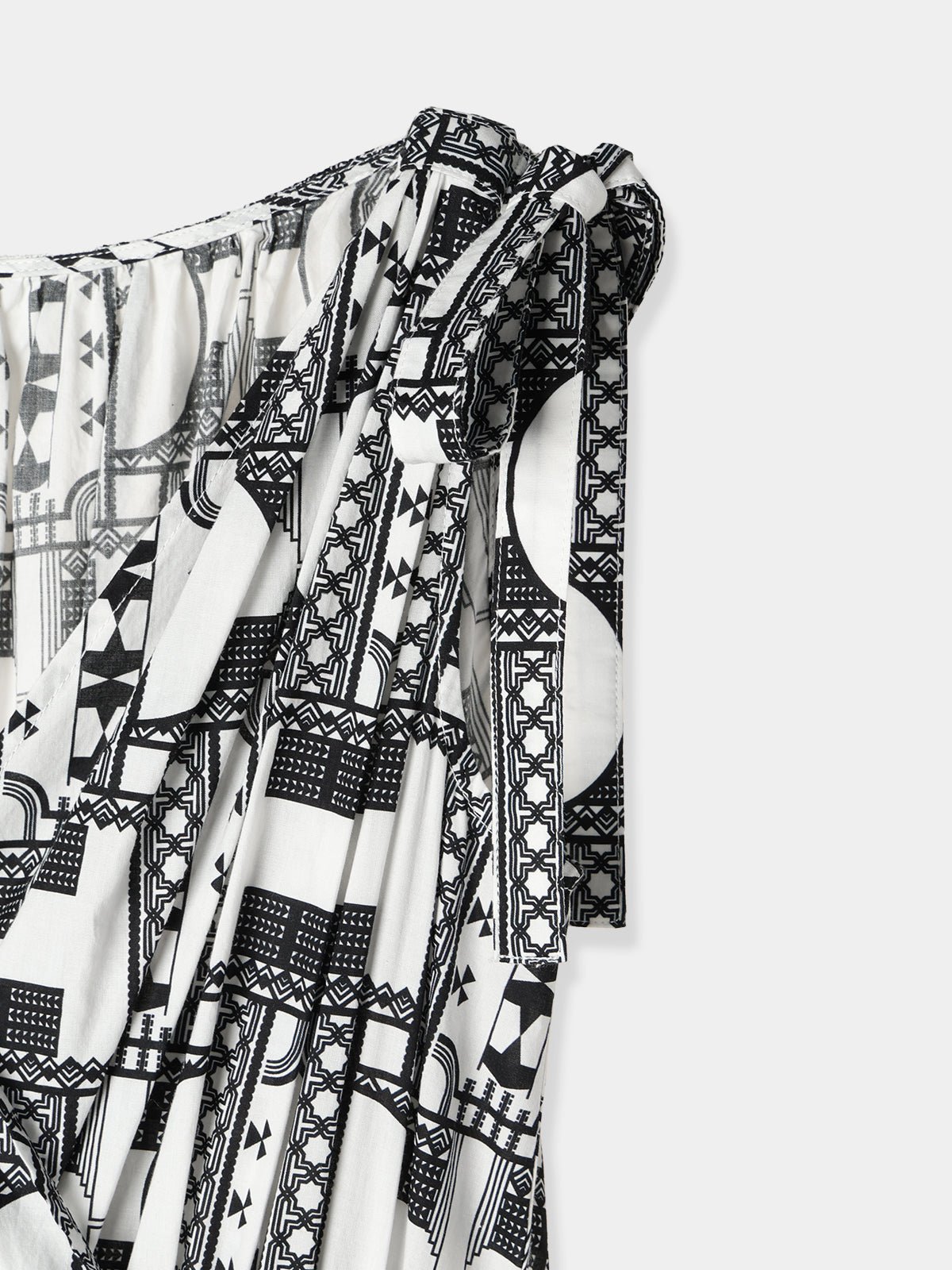 Geometric tiered Dress